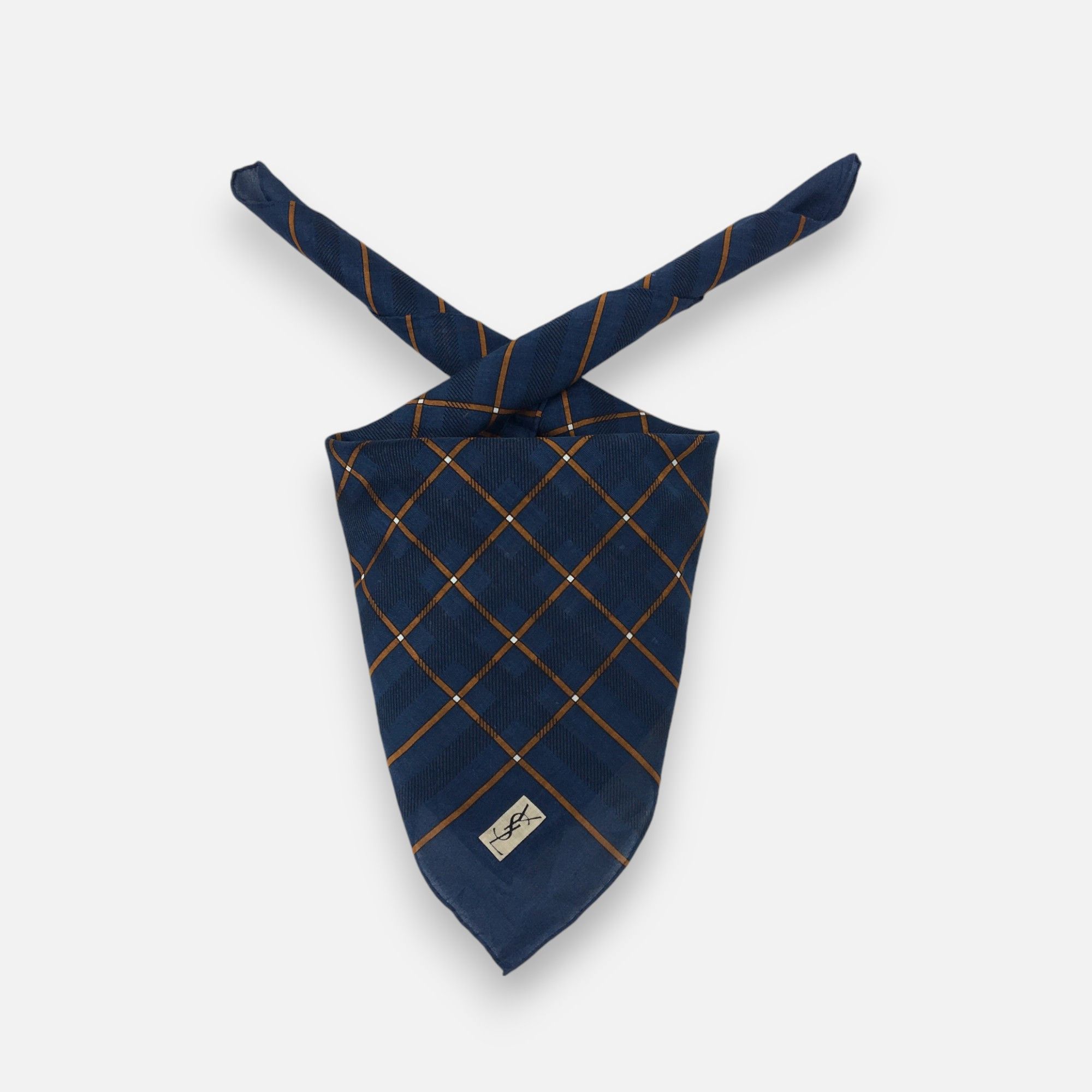 Japanese Brand Vintage Yves Saint Laurent Handkerchief Neckerchief Bandana Size ONE SIZE - 1 Thumbnail