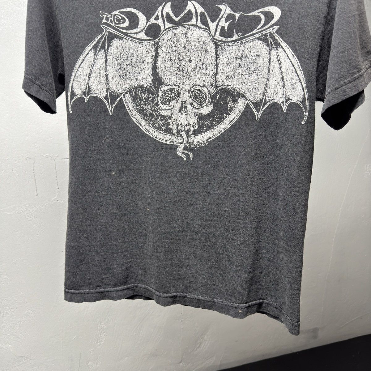Vintage 90s The Damned Thrashed Faded Distressed Shirt ERD Grunge Size US S / EU 44-46 / 1 - 3 Thumbnail