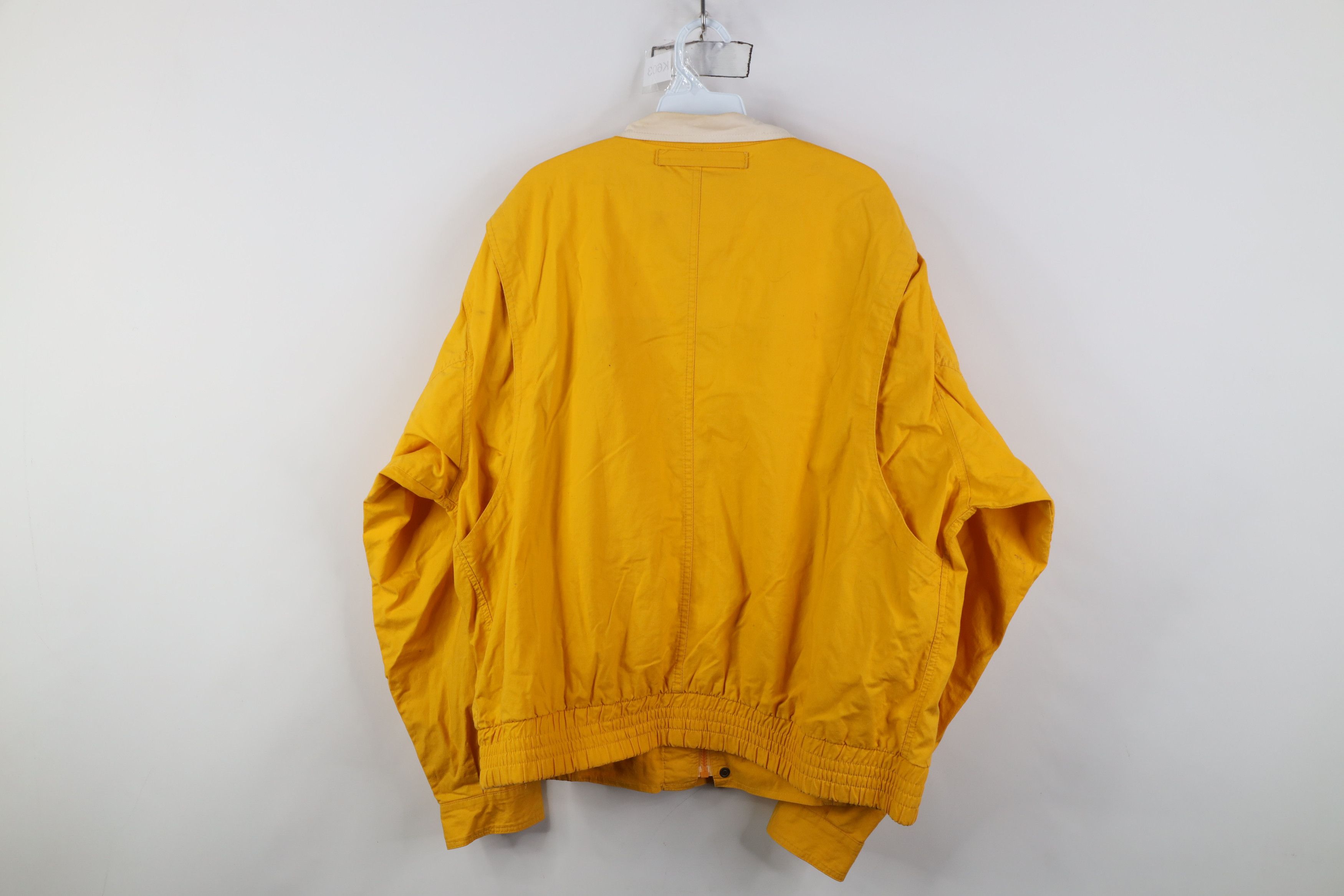 Vintage Vintage 90s Streetwear Dye Stonewash Bomber Jacket Yellow Size US XL / EU 56 / 4 - 14 Thumbnail