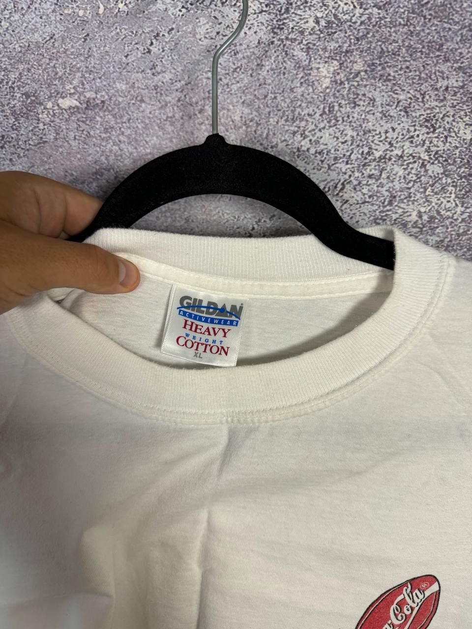 Coca Cola Vintage Retro 90's Style Coca Cola Faded White T-Shirt Size US XL / EU 56 / 4 - 7 Thumbnail