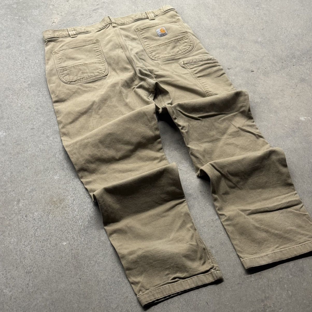 Carhartt Vintage 90s Y2K Baggy Carhartt Canvas Work Pants Relaxed Fit Size US 38 / EU 54 - 2 Thumbnail