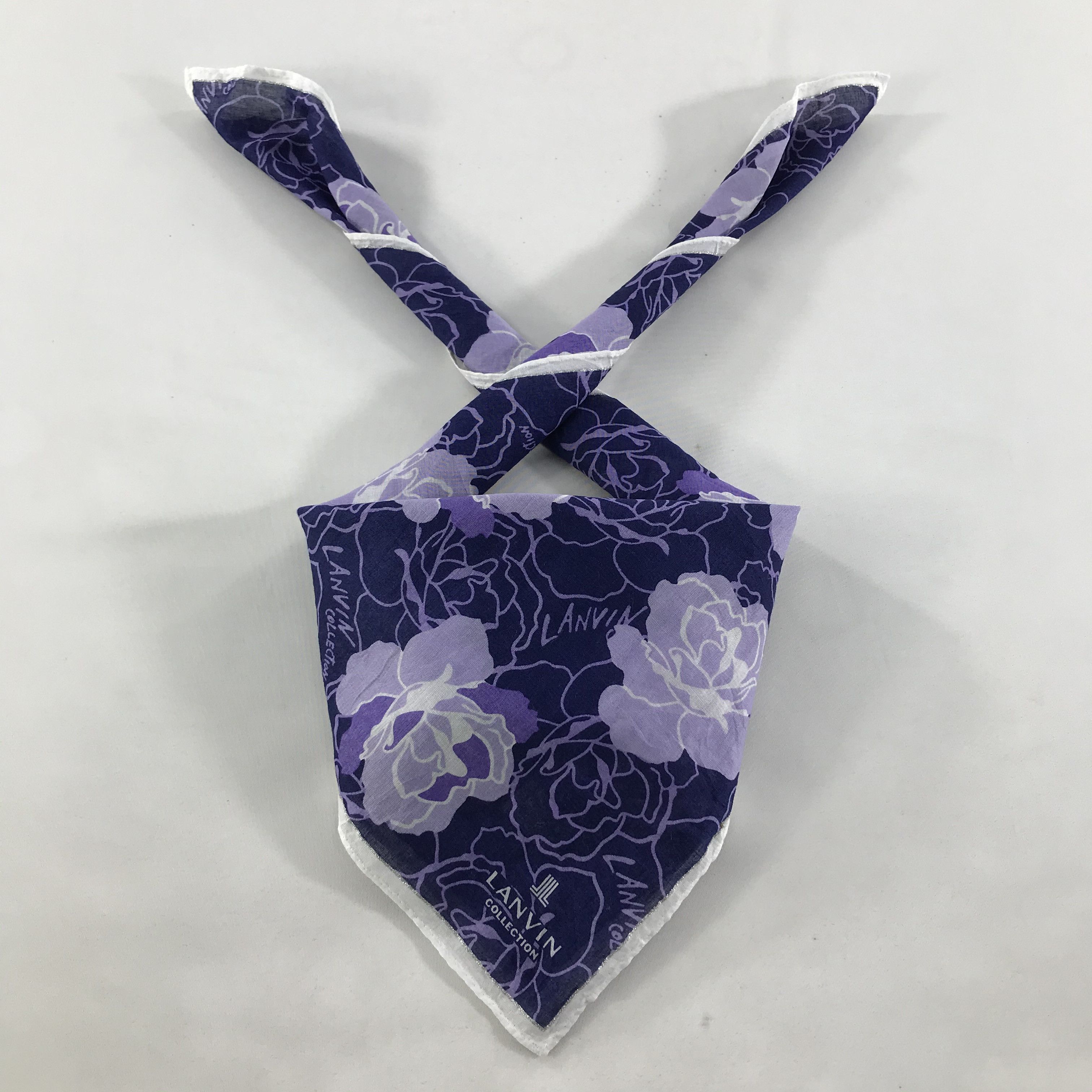 Lanvin × Vintage Lanvin Bandana / Handkerchief / Neckerchief - S1512 Size ONE SIZE - 3 Thumbnail