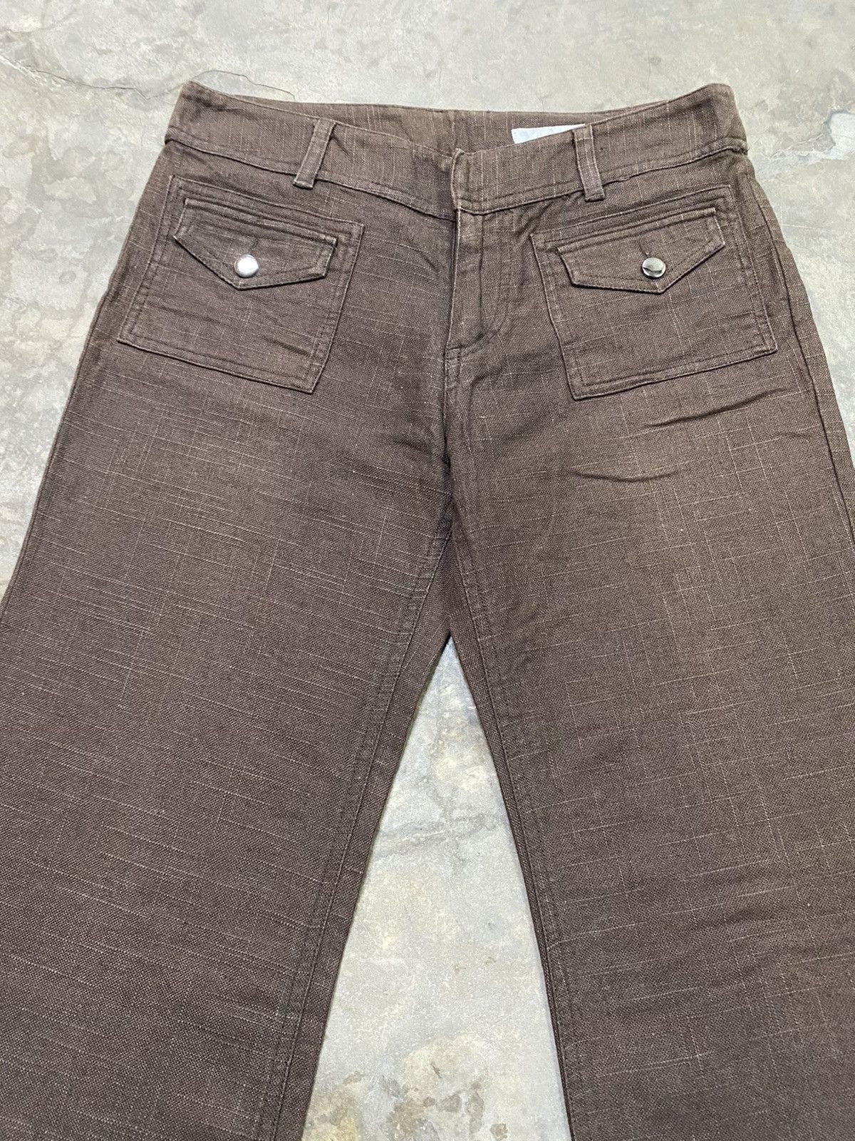 Hysteric Glamour × Japanese Brand Baggy Flare Designer Zazie Collection Japan Size 29" - 3 Thumbnail