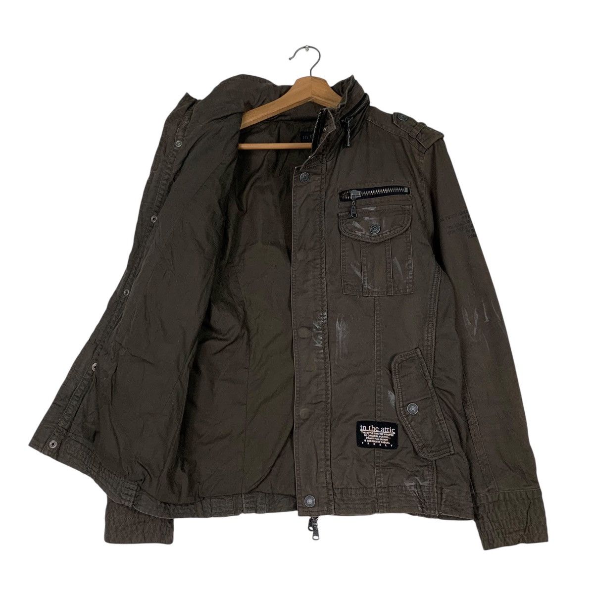 In The Attic IN THE ATTIC Trashed Four Pocket Jacket #1287-C58 Size US M / EU 48-50 / 2 - 9 Thumbnail