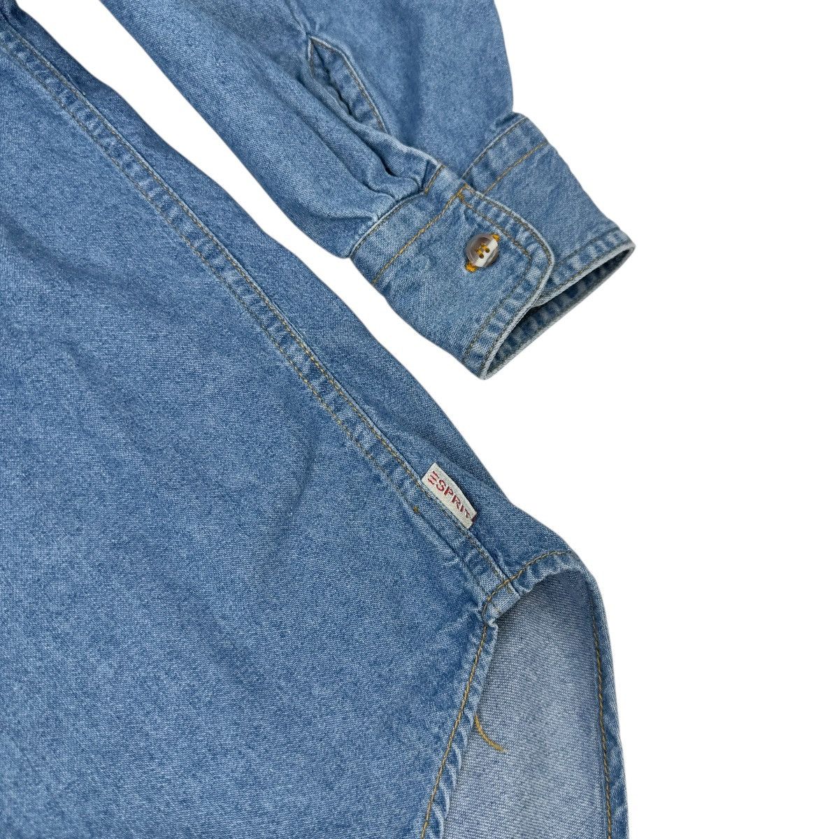 Esprit Vintage Esprit Mens M Denim Shirt Blue 90s Button Up Size US M / EU 48-50 / 2 - 2 Thumbnail