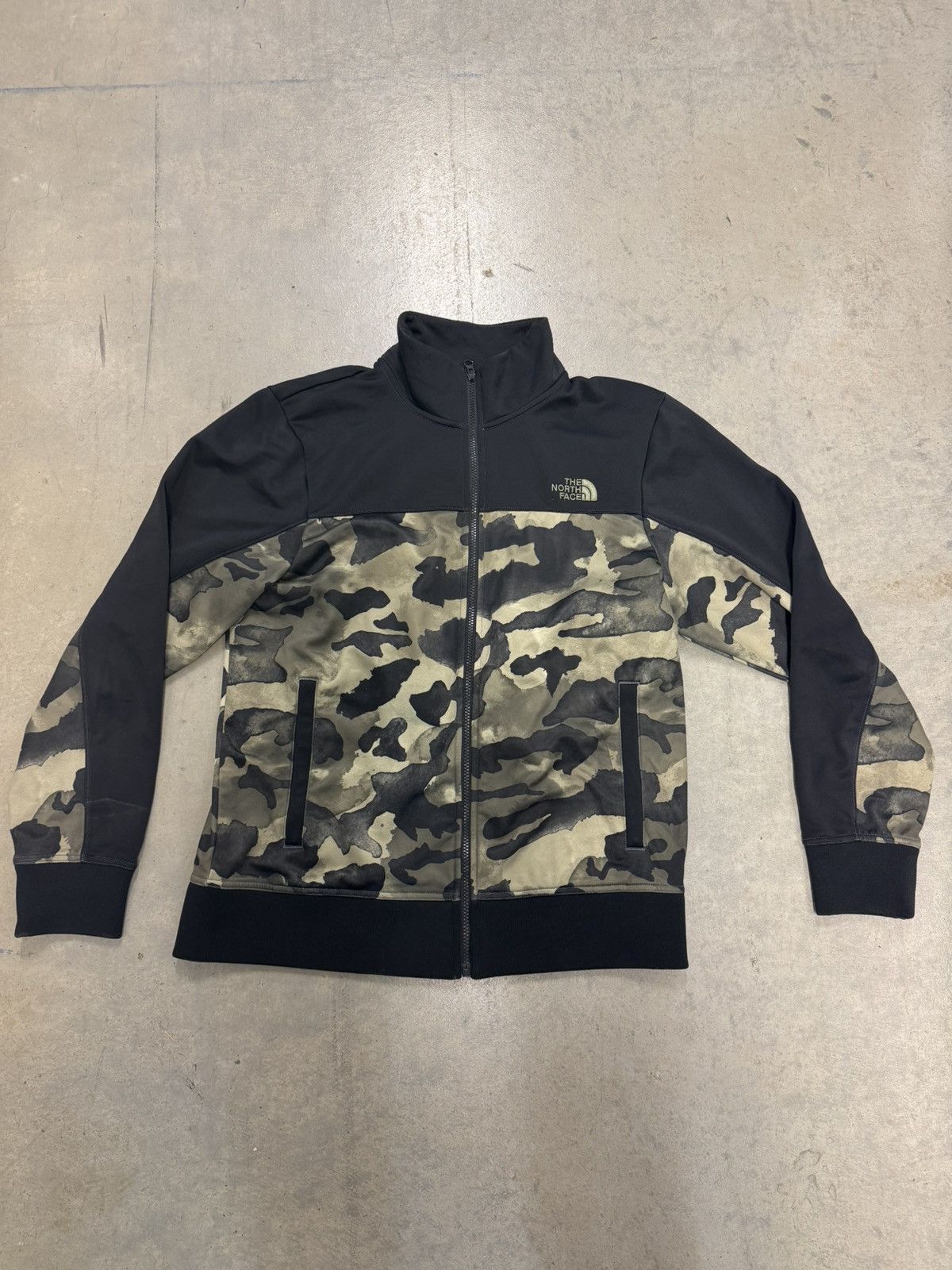 The North Face The North Face Dryver Track Jacket Green Tan Black Camo Size US M / EU 48-50 / 2 - 1 Thumbnail