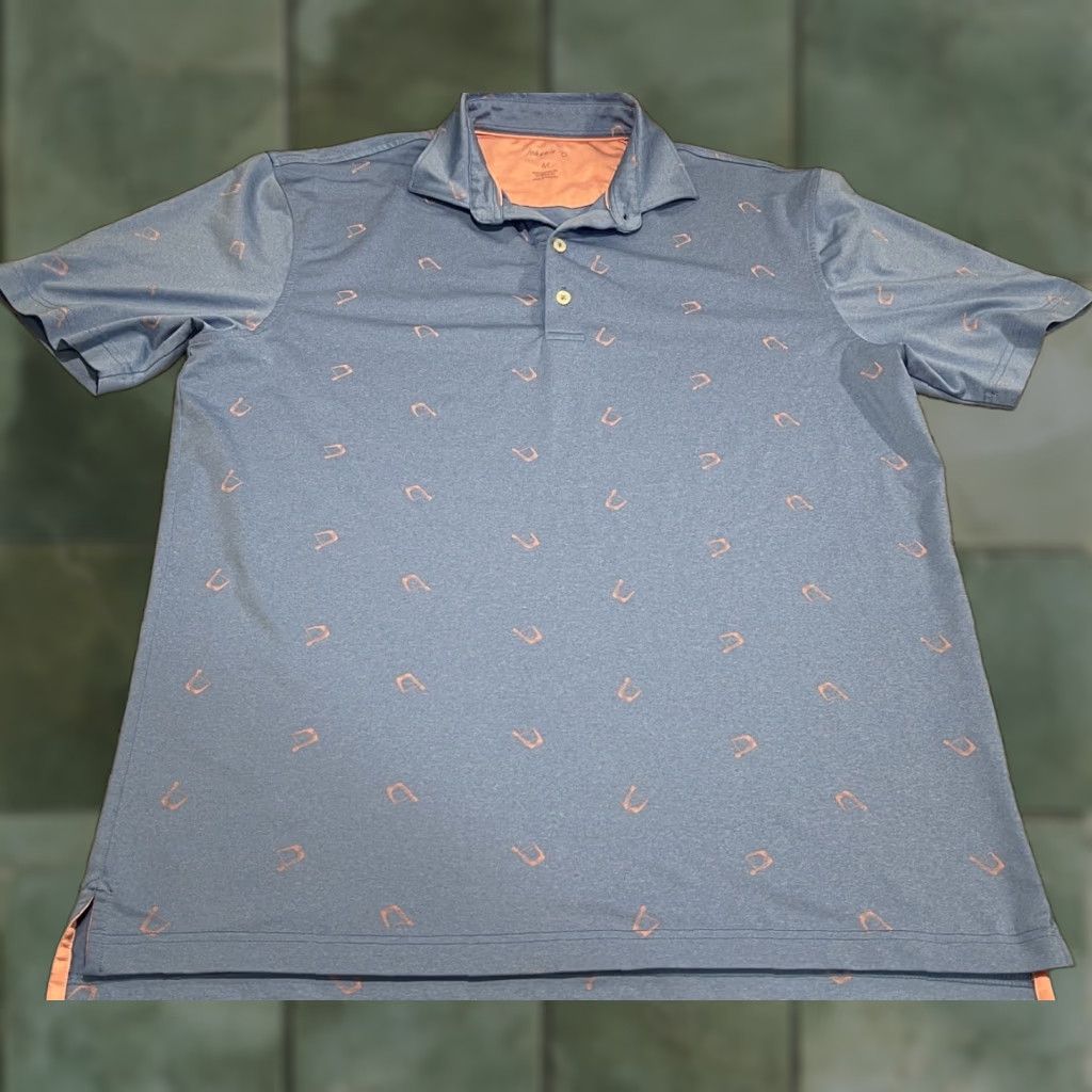 johnnie-O VINTAGE Johnnie-O Final Cocktail Jersey Polo Shirt UPF 50 Sz M Retail 8 Size US M / EU 48-50 / 2 - 1 Thumbnail
