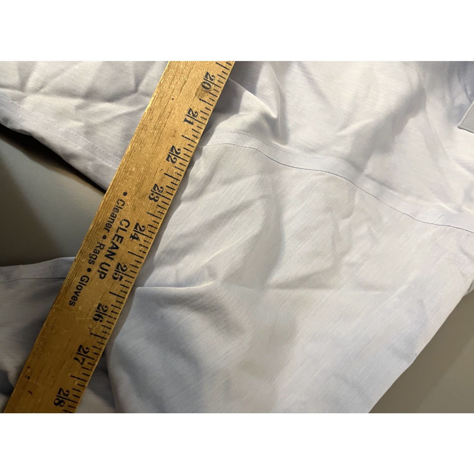 Calvin Klein Calvin Klein Shirt Cotton Regular Fit 17.5 Non Iron Color Blue Solid Linen? Size US XL / EU 56 / 4 - 5 Thumbnail