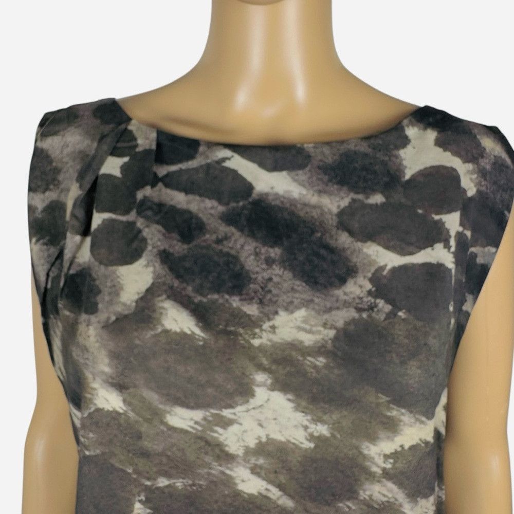 Alice + Olivia ALICE + OLIVIA Silk Sleeveless Blouse Camo Print Size S Size S / US 4 / IT 40 - 2 Thumbnail