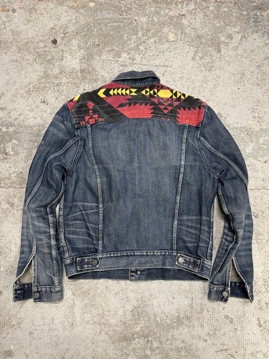 Polo Ralph Lauren 1990s Ralph Lauren Faded Blue Denim Indian Jacket Size US M / EU 48-50 / 2 - 4 Thumbnail
