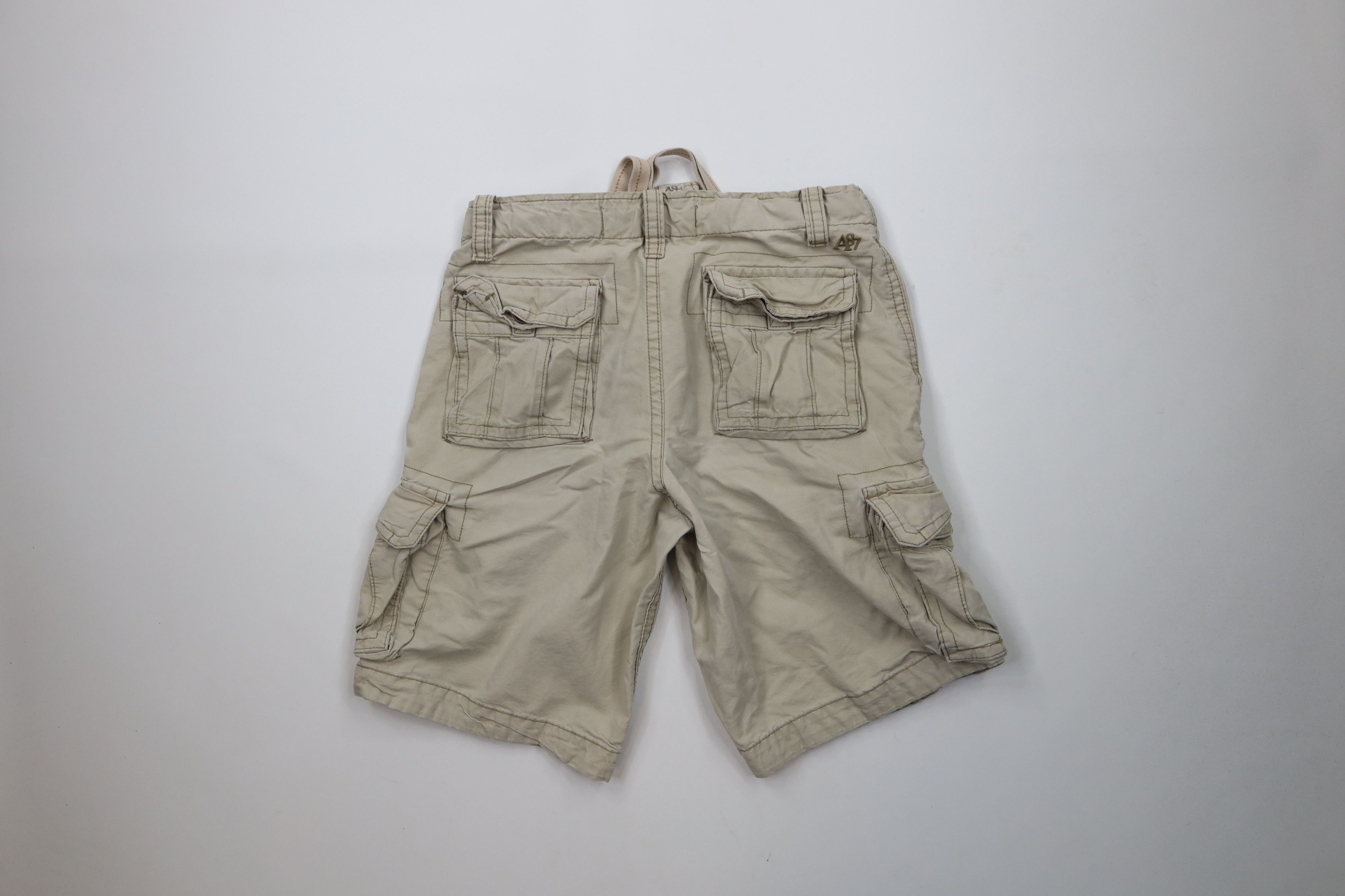 Aeropostale × Vintage Vintage Y2K Aeropostale Flower Cargo Shorts Beige Cotton Size US 31 - 11 Thumbnail