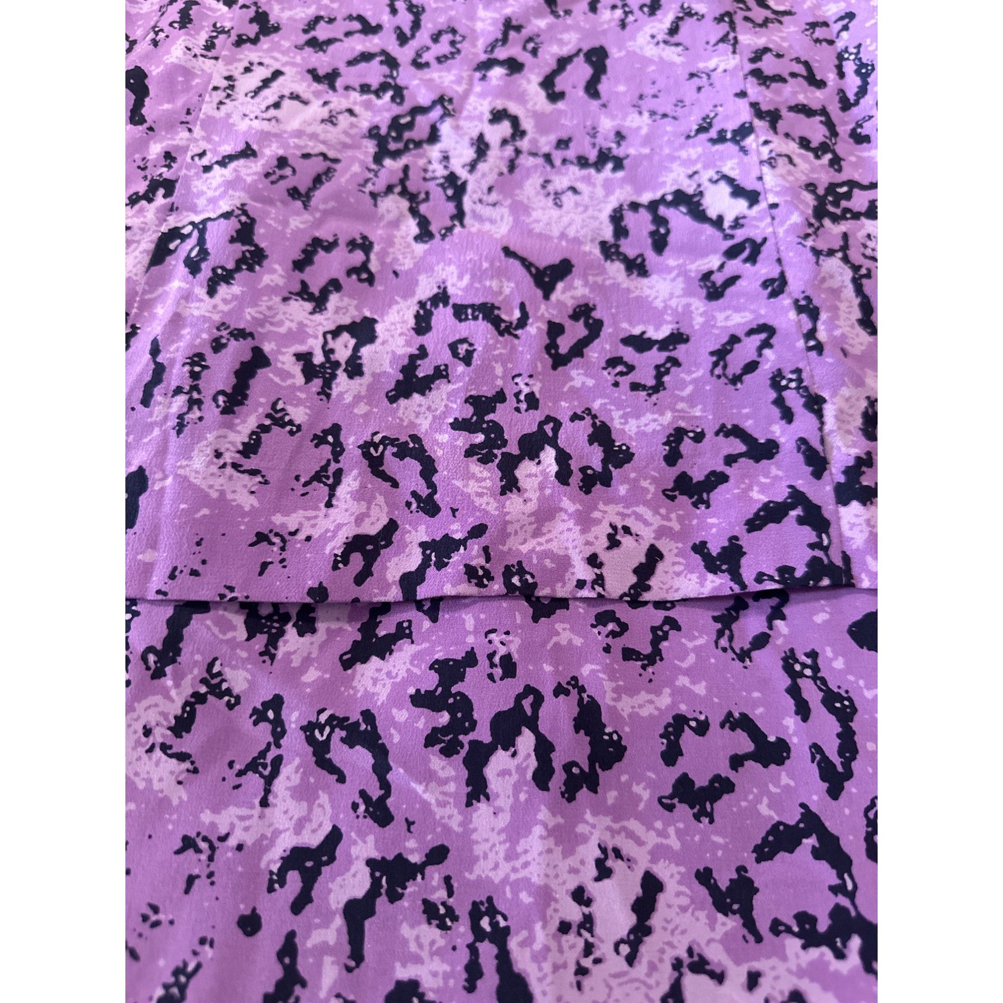 Other All Silk Vintage Dress by Spencer Jeremy 8 Purple Abstract P Size M / US 6-8 / IT 42-44 - 8 Thumbnail