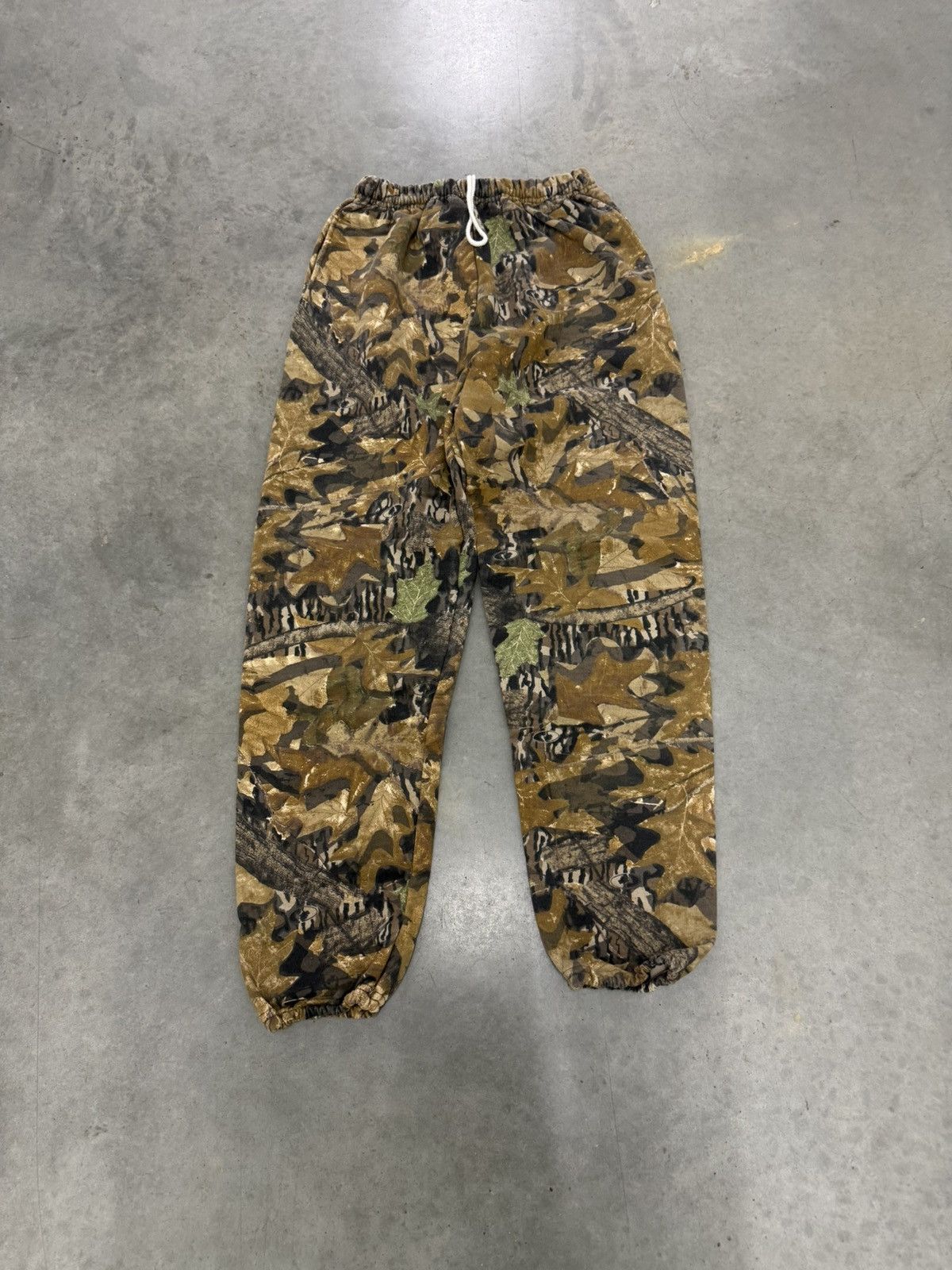 Realtree Jerzees Realtree Camo Sweatpants 90s USA Dark Green Brown Size US 30 / EU 46 - 1 Thumbnail