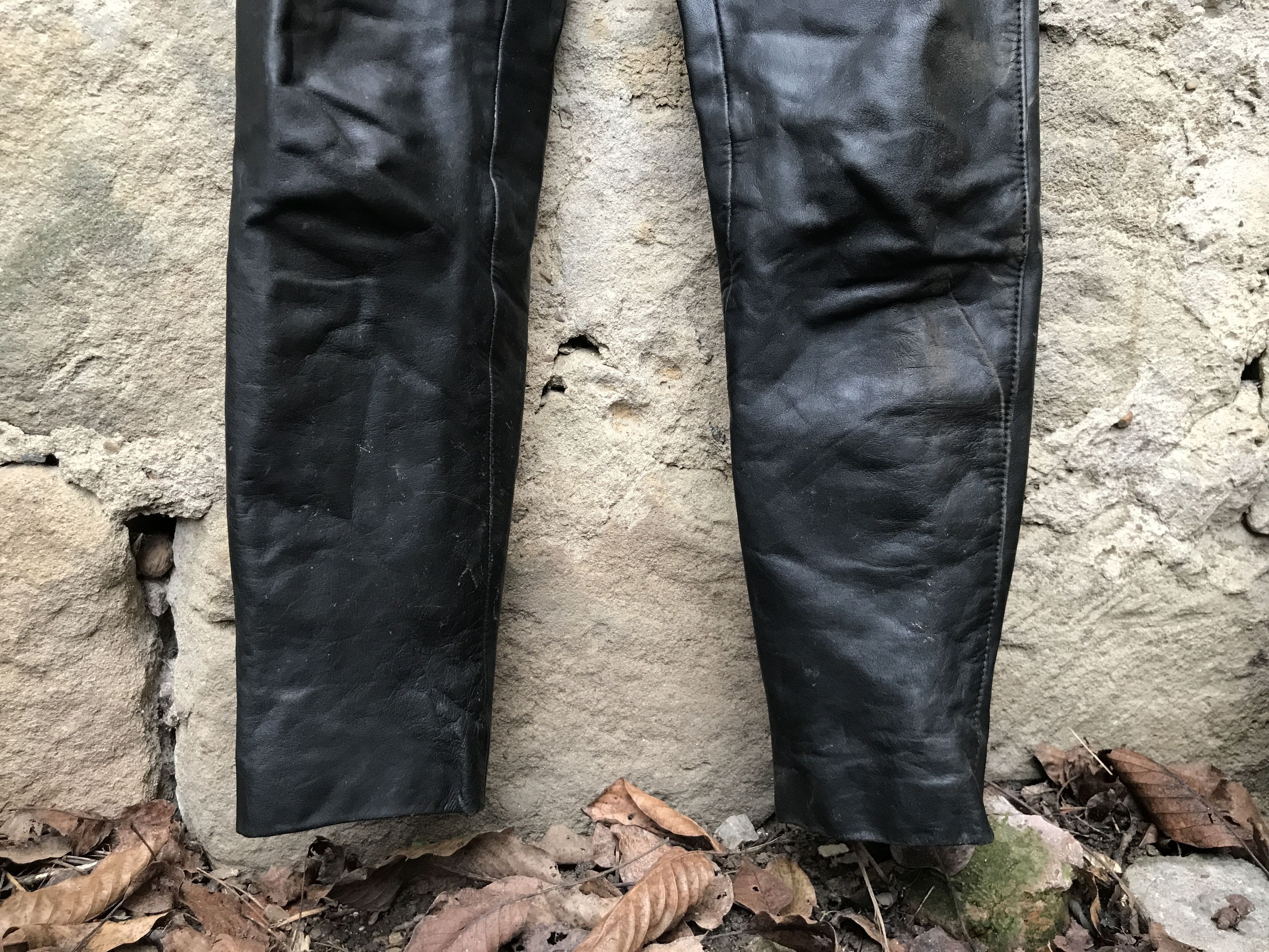 Vintage 70s Kombi Harro Distressed Leather Biker Jacket/ Racing Suit Size US S / EU 44-46 / 1 - 9 Thumbnail