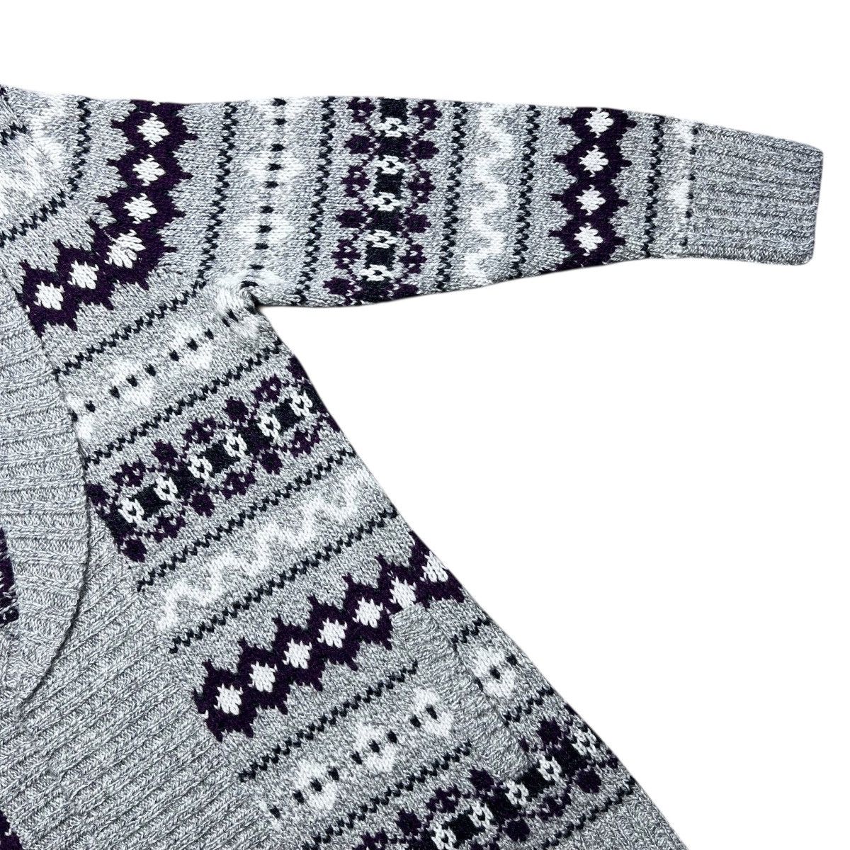 L.L. Bean NWT LL Bean 100% Lambs Wool Fair Isle Long Sweater Cardigan Size L / US 10 / IT 46 - 9 Thumbnail