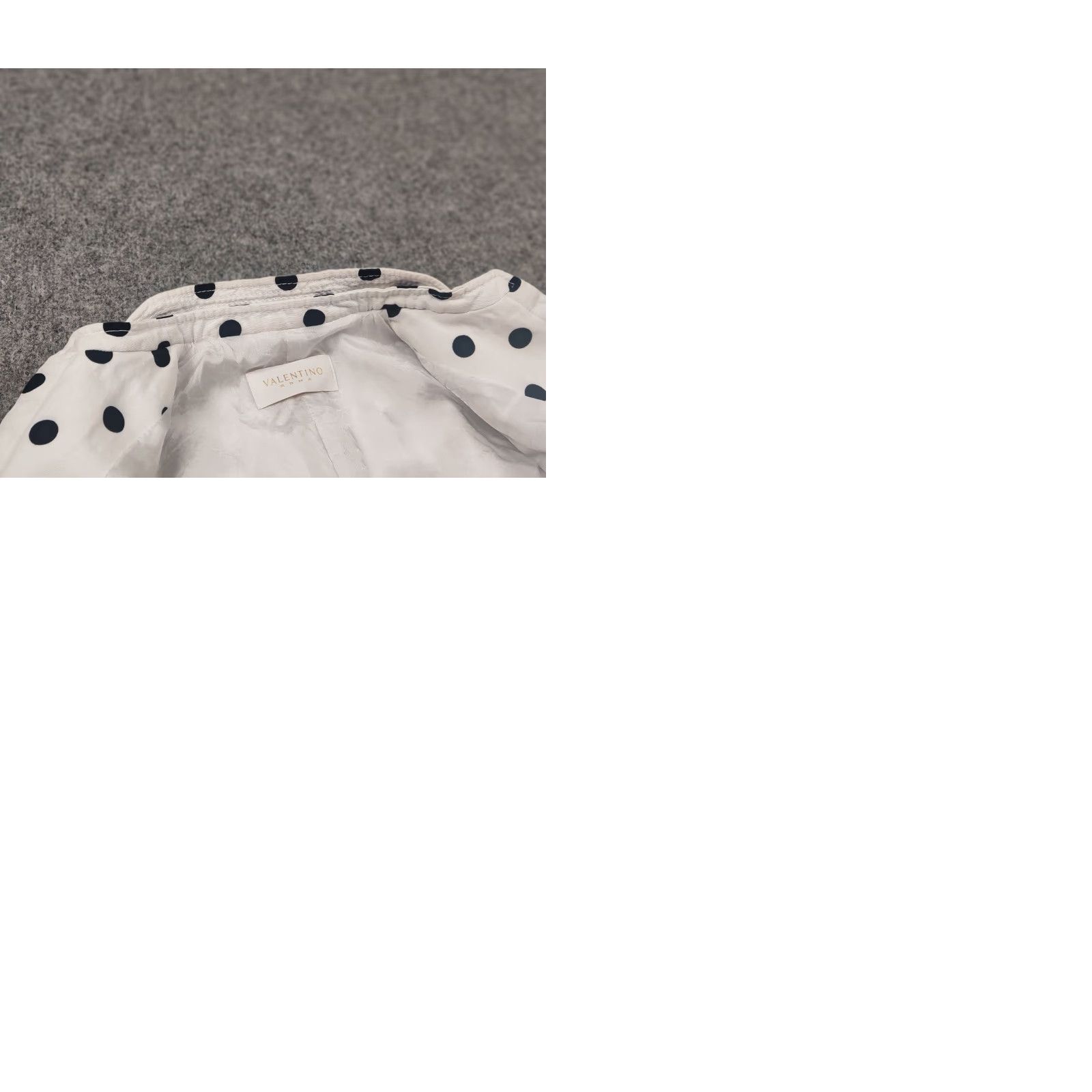 Valentino Valentino Valentino Roman Vintage Blazer Jacket Cotton White Black Polka Dots Size M / US 6-8 / IT 42-44 - 12 Thumbnail