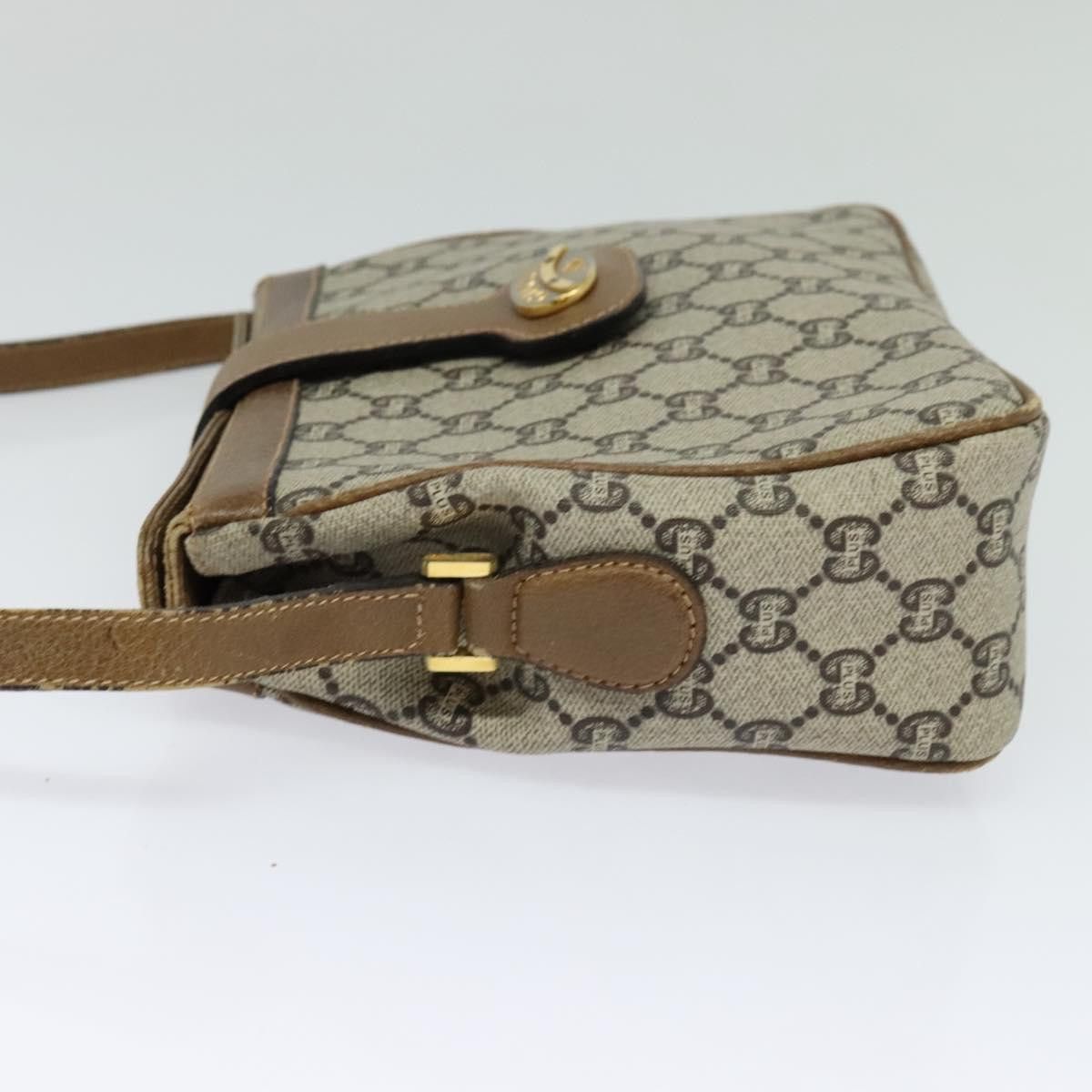 Gucci GUCCI GG Plus Supreme Shoulder Bag Pvc Leather Beige Gold Size ONE SIZE - 3 Thumbnail