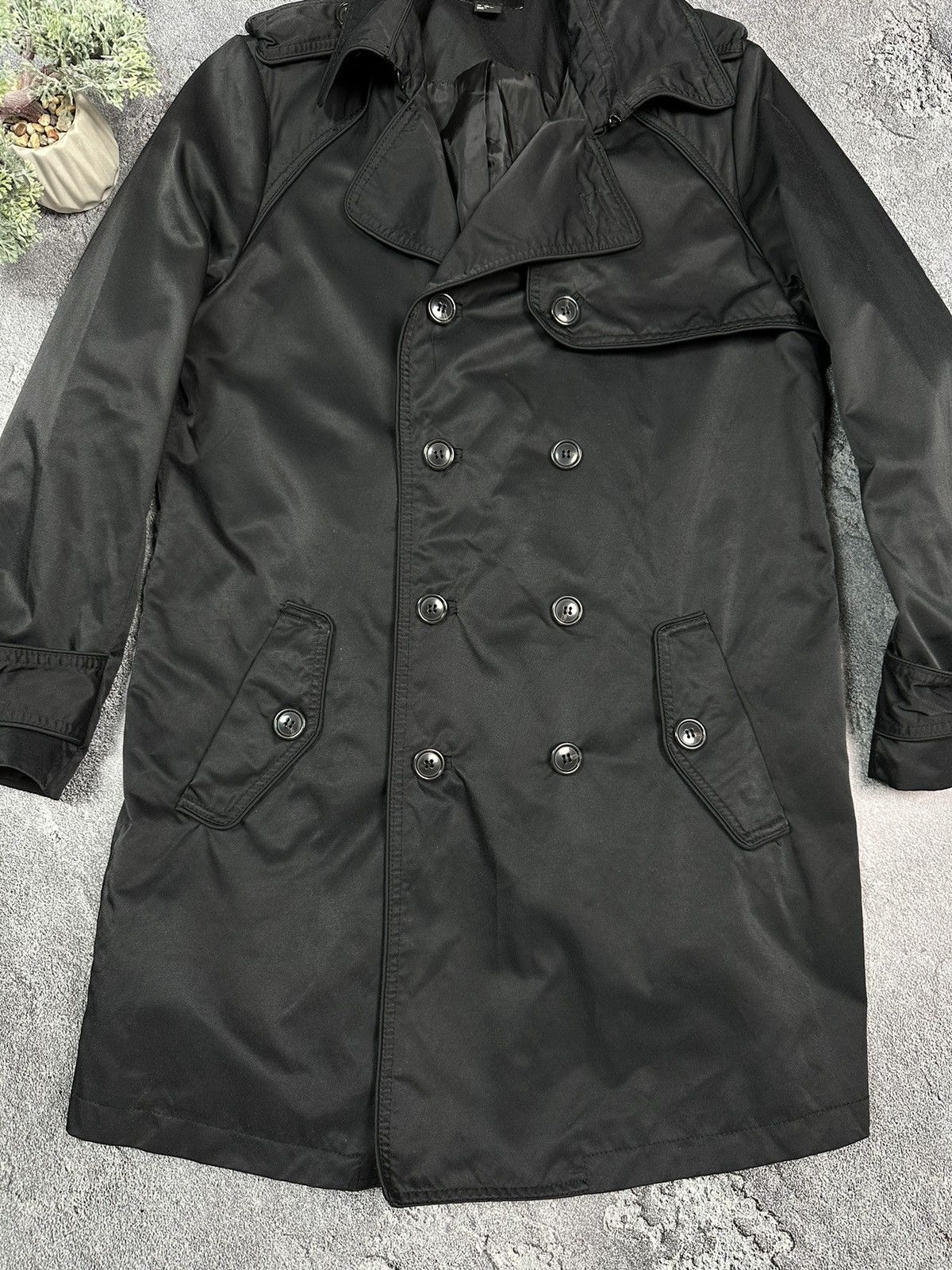 H&M H&M trench coat jacket Men Black L XL size 54R Size US L / EU 52-54 / 3 - 5 Thumbnail