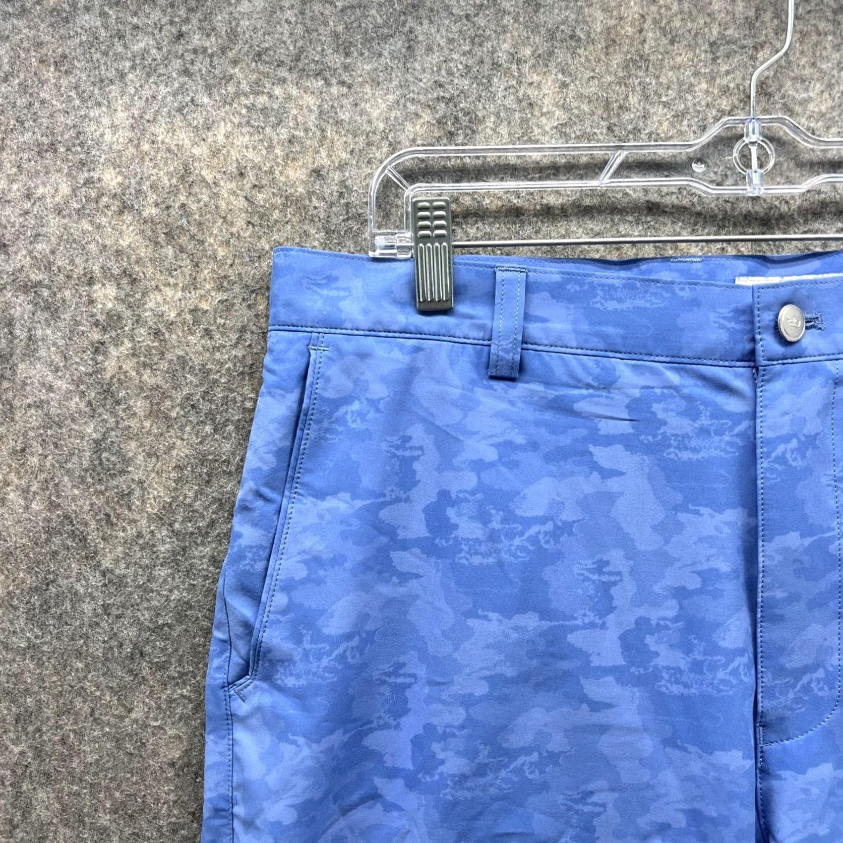 Peter Millar Peter Millar Shorts Men 35 Camouflage Blue Chino Flat Front Casual Outdoors Golf Shirt H Size US 35 - 3 Thumbnail