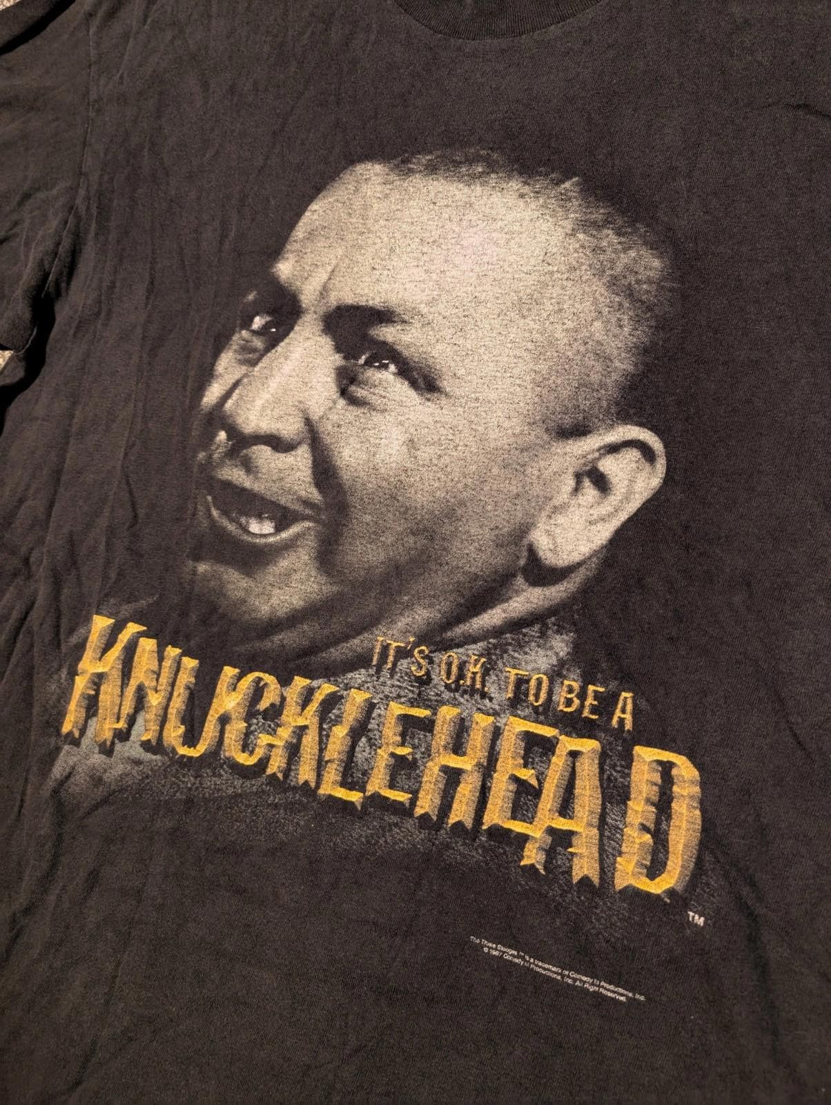 Designer 1997 The 3 Stooges It’s Ok To Be A Knucklehead Shirt XL Size US XL / EU 56 / 4 - 6 Thumbnail