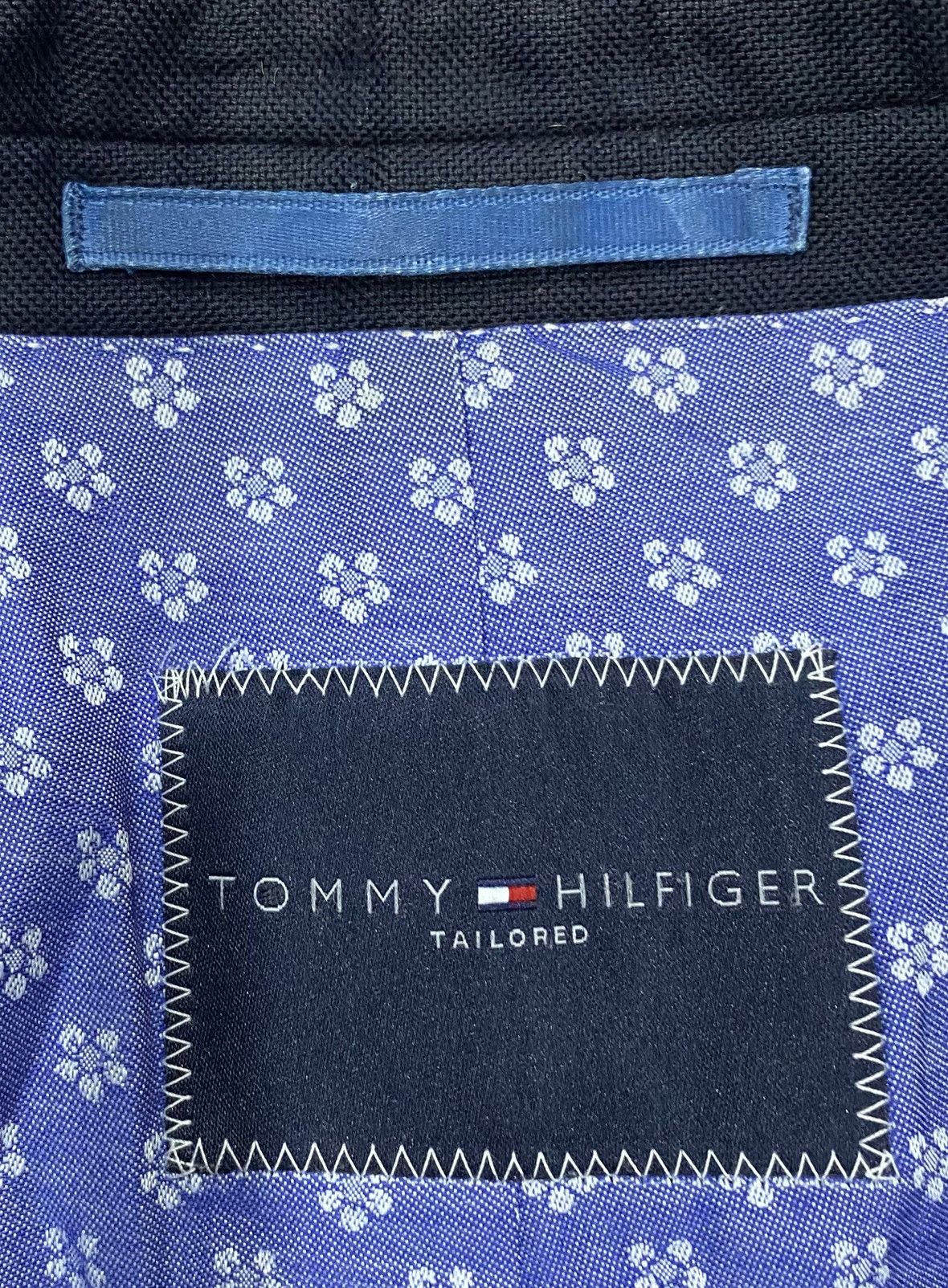 Tommy Hilfiger Rare TOMMY HILFIGER Men’s Blazer Black Size 40L - 13 Thumbnail