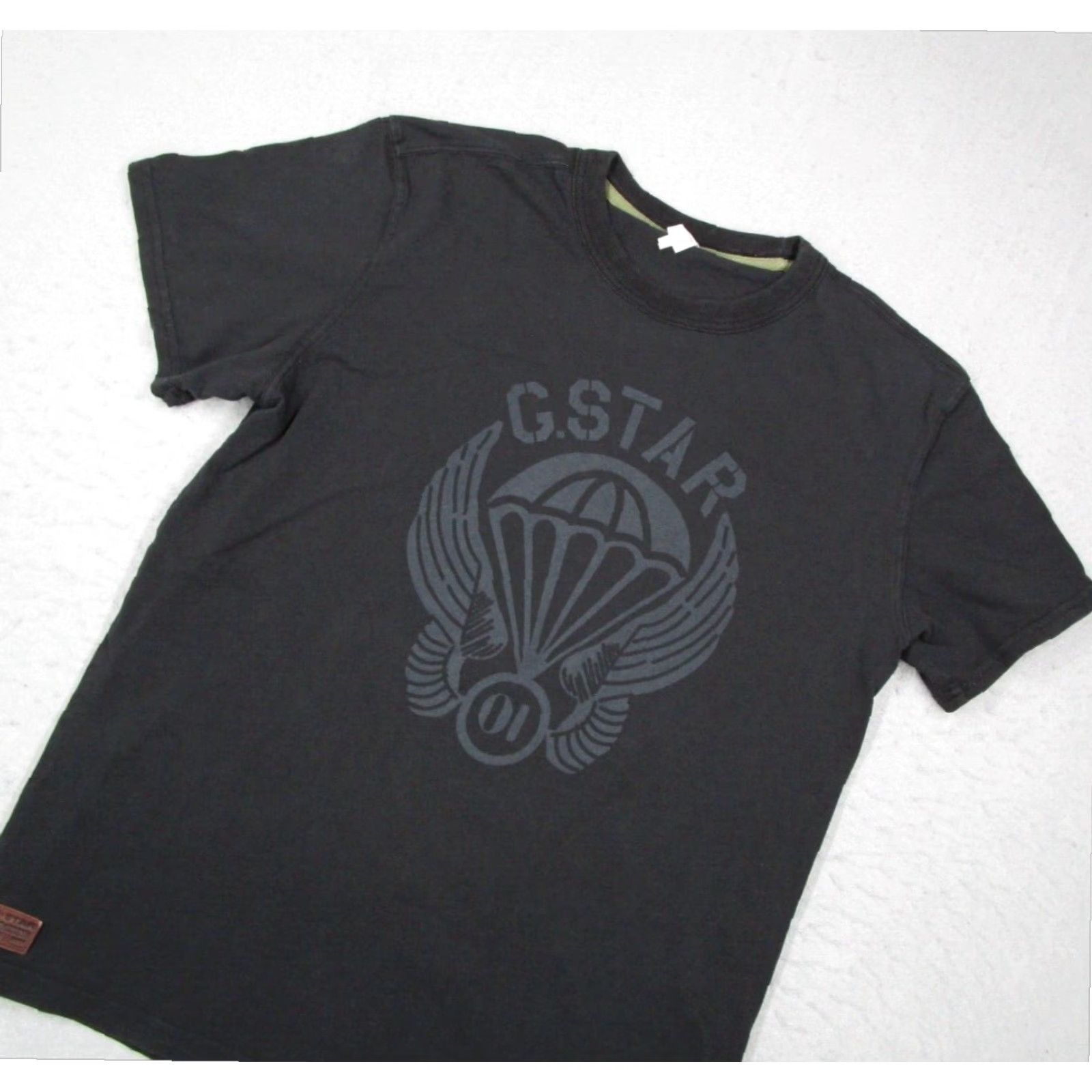 G-Star G-Star Mens Black Short Sleeve Crew Neck Aero Parachute T-Shirt Extra Large Size US XL / EU 56 / 4 - 2 Thumbnail
