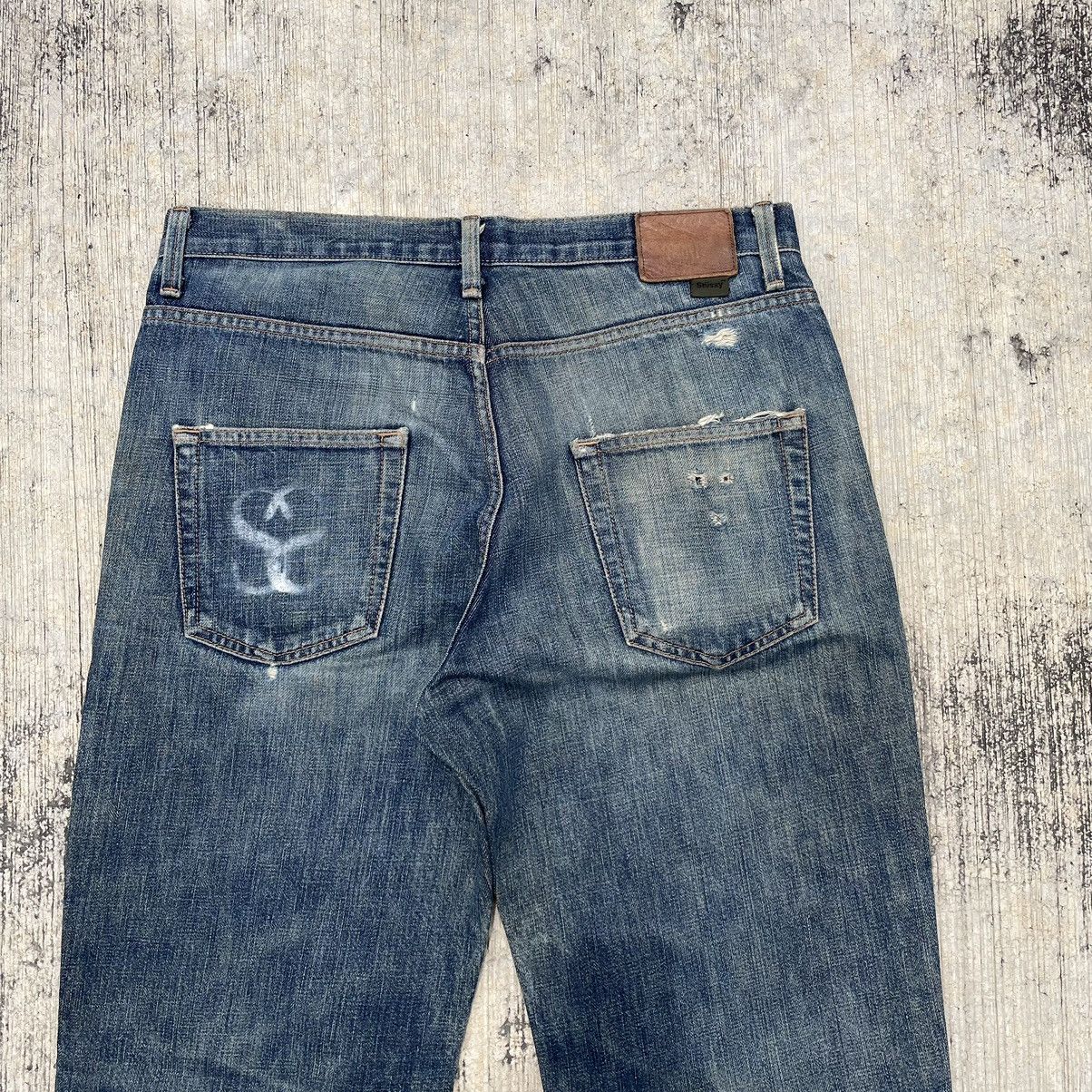 Stussy Vintage Distress Stussy Crown Rough Denim Size US 32 / EU 48 - 12 Thumbnail