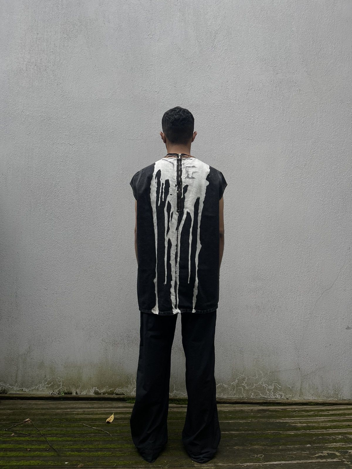 Rick Owens × Rick Owens Drkshdw Rick Owens Drkshdw Mastodon FW16 Bleach/Vomit Denim Top Size US M / EU 48-50 / 2 - 2 Thumbnail