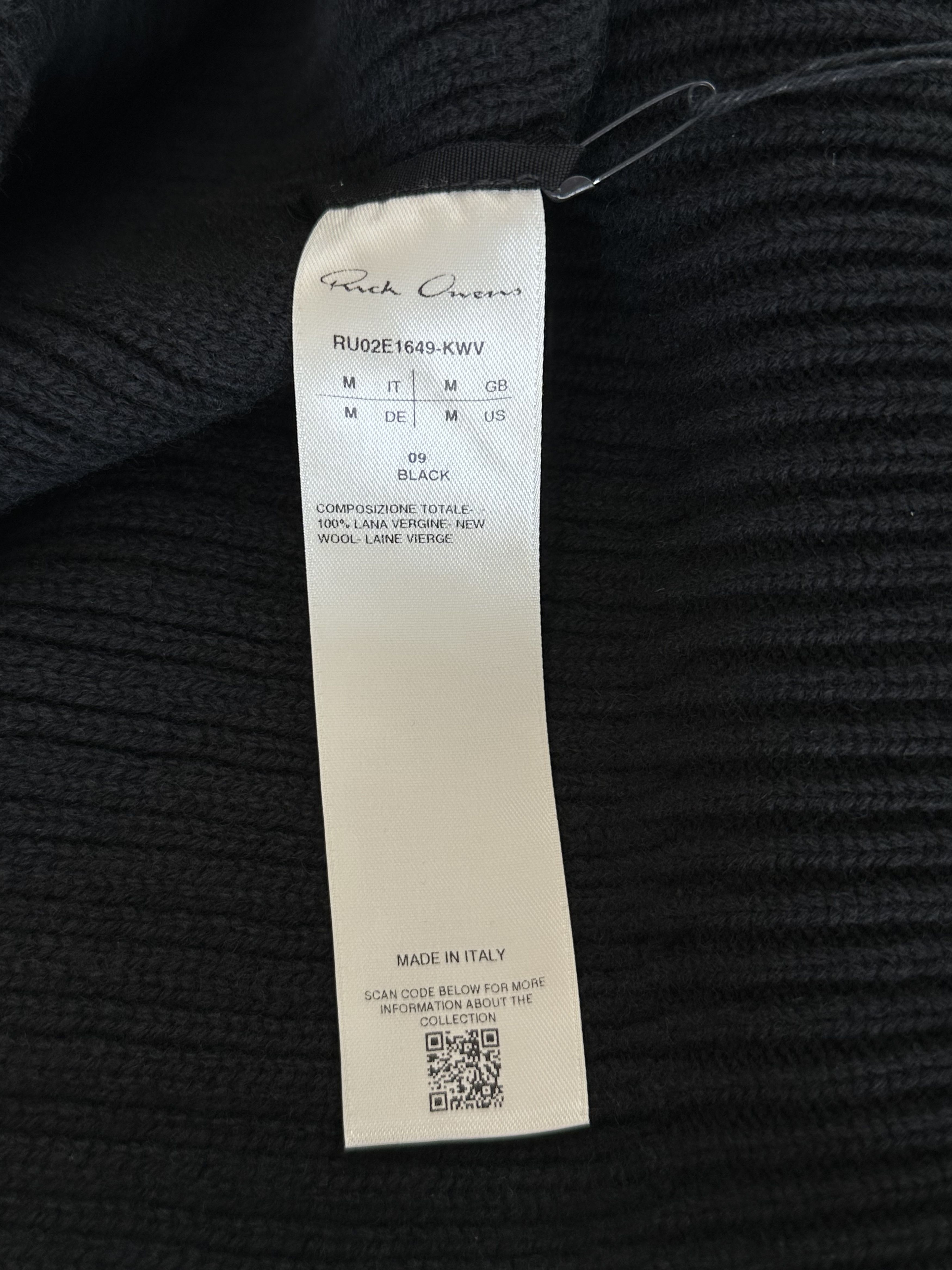 Rick Owens Rick Owens Black Fisherman Knitted Sweater Size US M / EU 48-50 / 2 - 3 Thumbnail