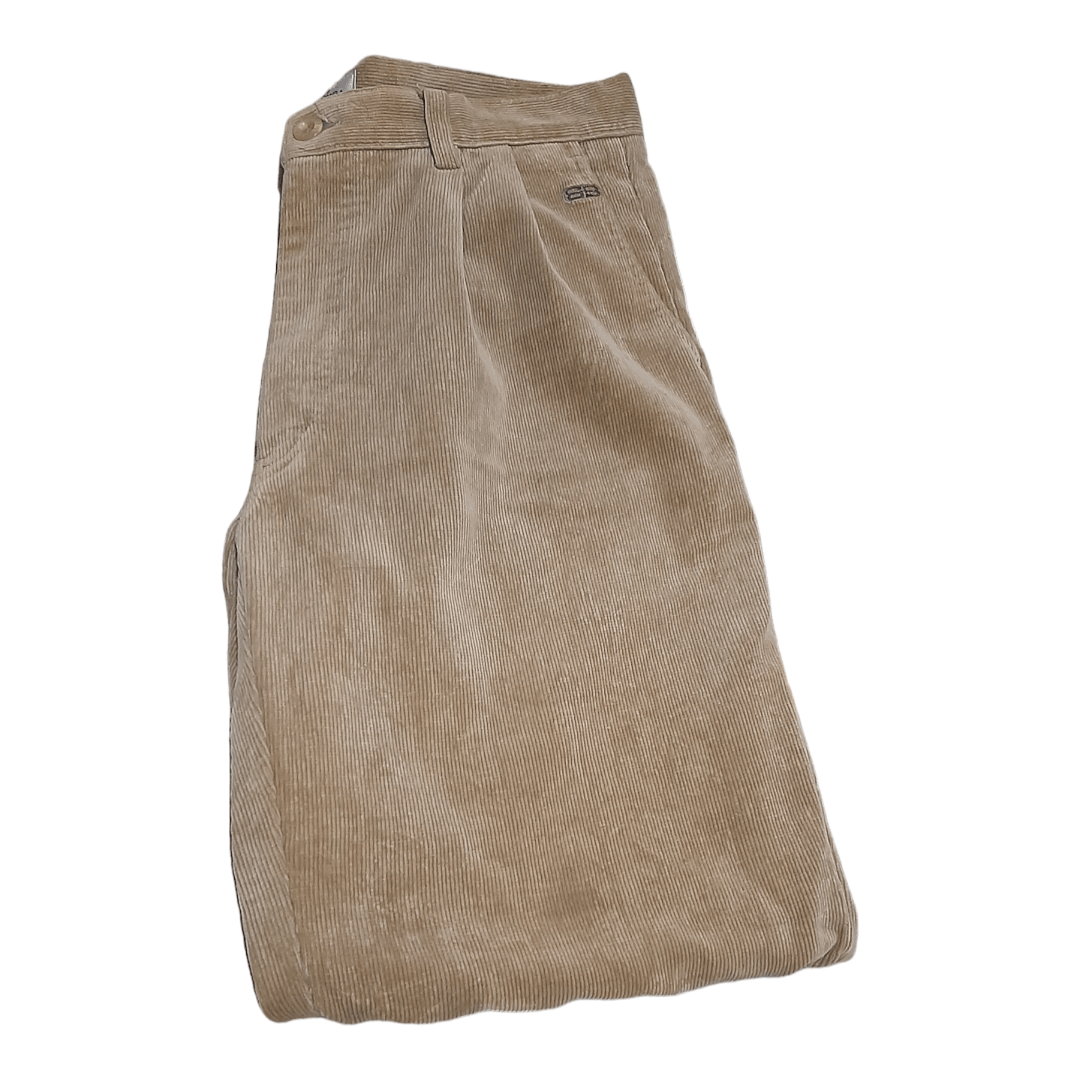 Balenciaga Vintage Balenciaga Archive Pleated Corduroy baggy Pant Size US 33 - 1 Thumbnail