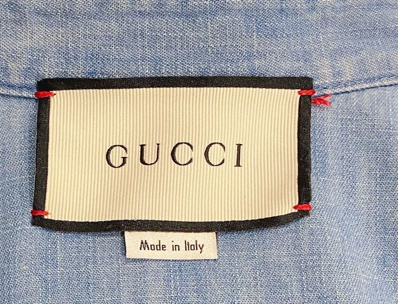 Gucci Gucci Size OS Blue rabbit printed denim jacket size OS 25 Size US XXS / EU 40 - 5 Thumbnail