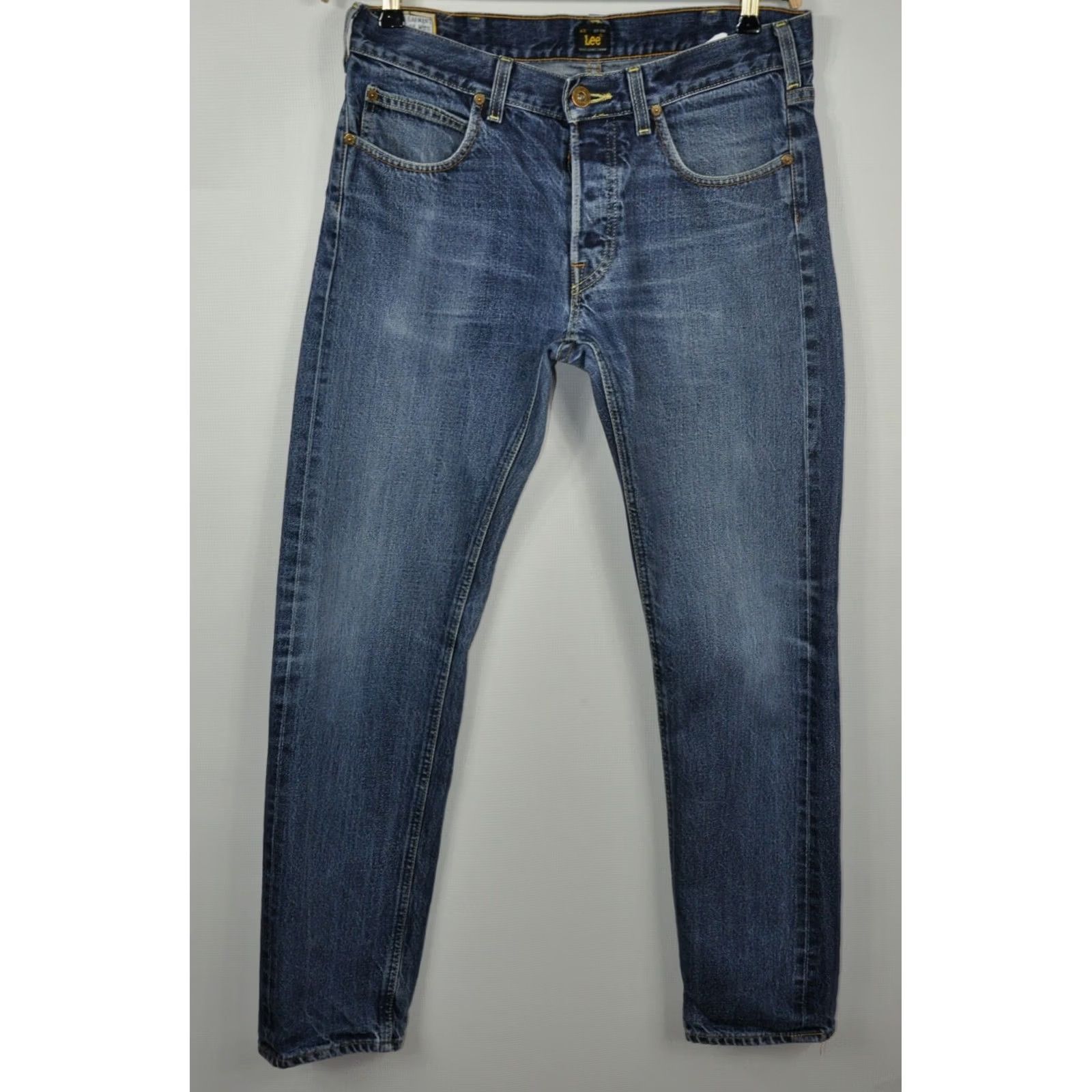 Lee Lee Yellow Selvage Jeans Men's W31/L32 - Classic Fit Cotton Denim, 100% Cotton, Waist 31, Inseam 32, Vintage Style Lee Jeans Size US 31 - 2 Thumbnail