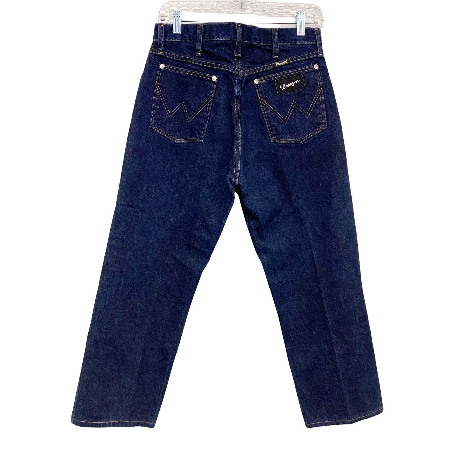 Wrangler Vintage Wrangler Dark Blue Silver Ed. Straight Leg Jeans Size US 32 / EU 48 - 4 Thumbnail
