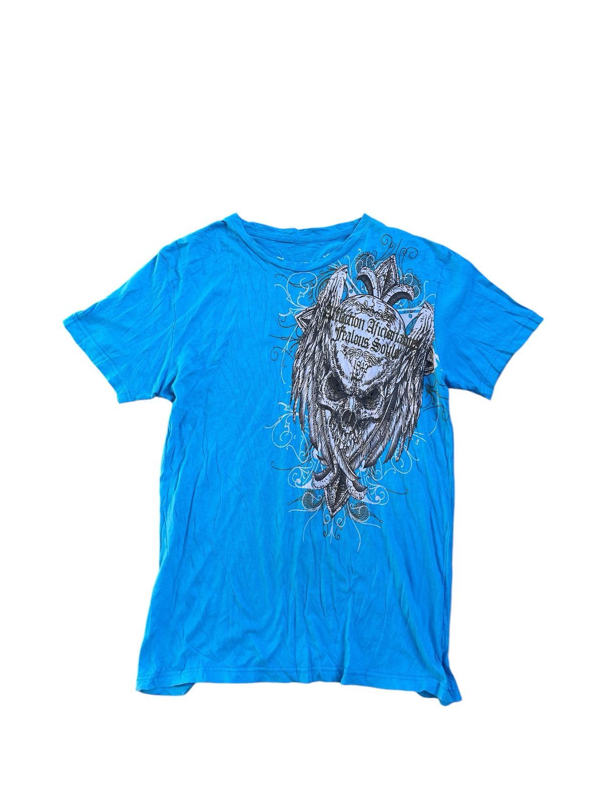 Affliction Gothic Afflication Skull Punk Tee LGB Size US M / EU 48-50 / 2 - 1 Thumbnail