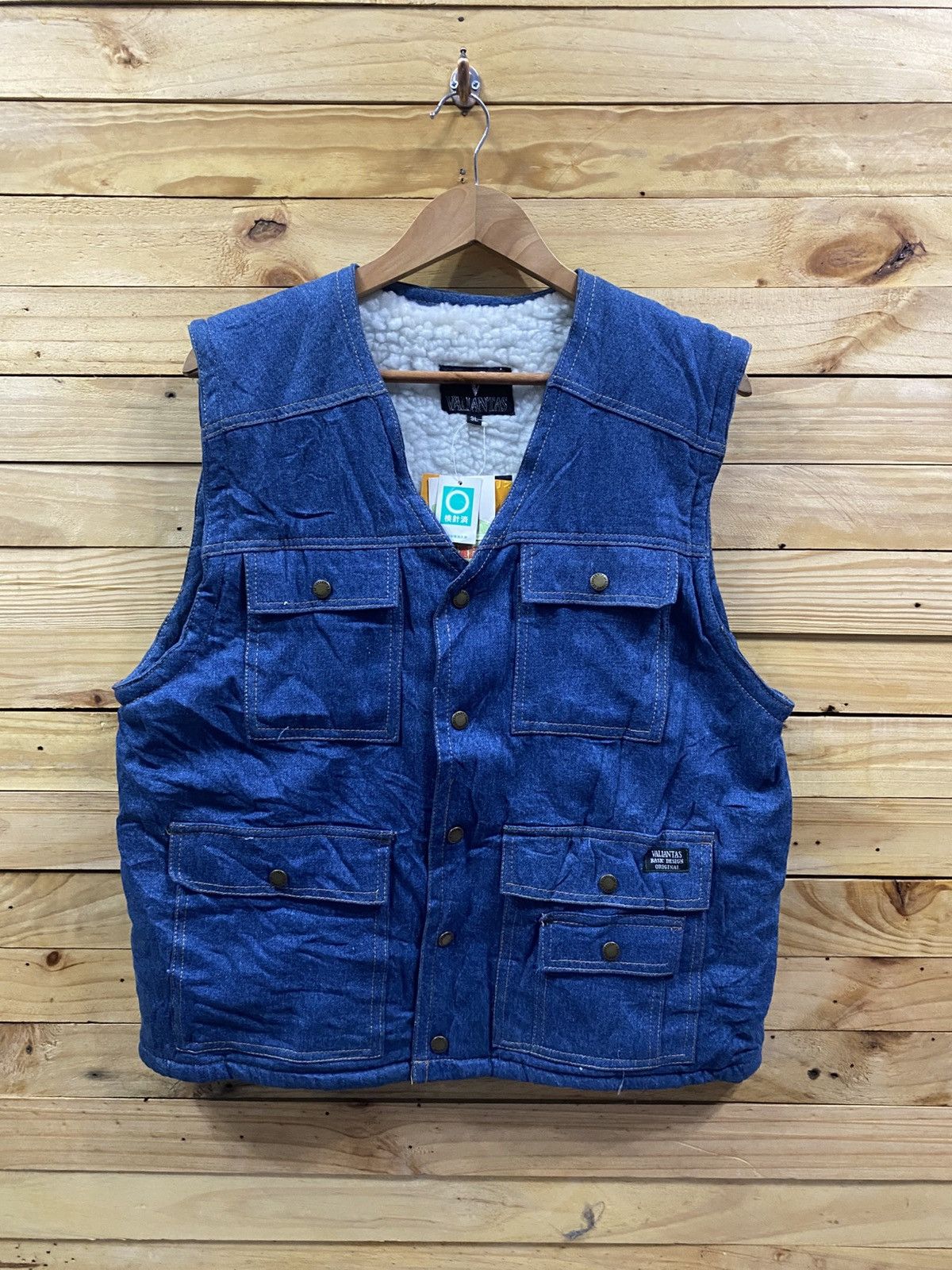 Vintage Vintage Valiantas denim vest jacket Size US M / EU 48-50 / 2 - 1 Thumbnail