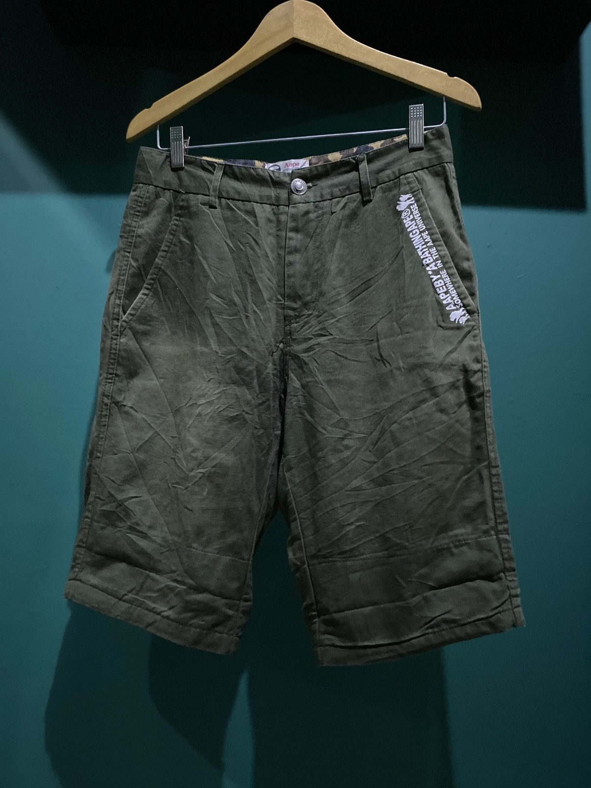 Aape AAPE BY A BATHING APE Camo Hem Shortpants Size US 30 / EU 46 - 2 Thumbnail