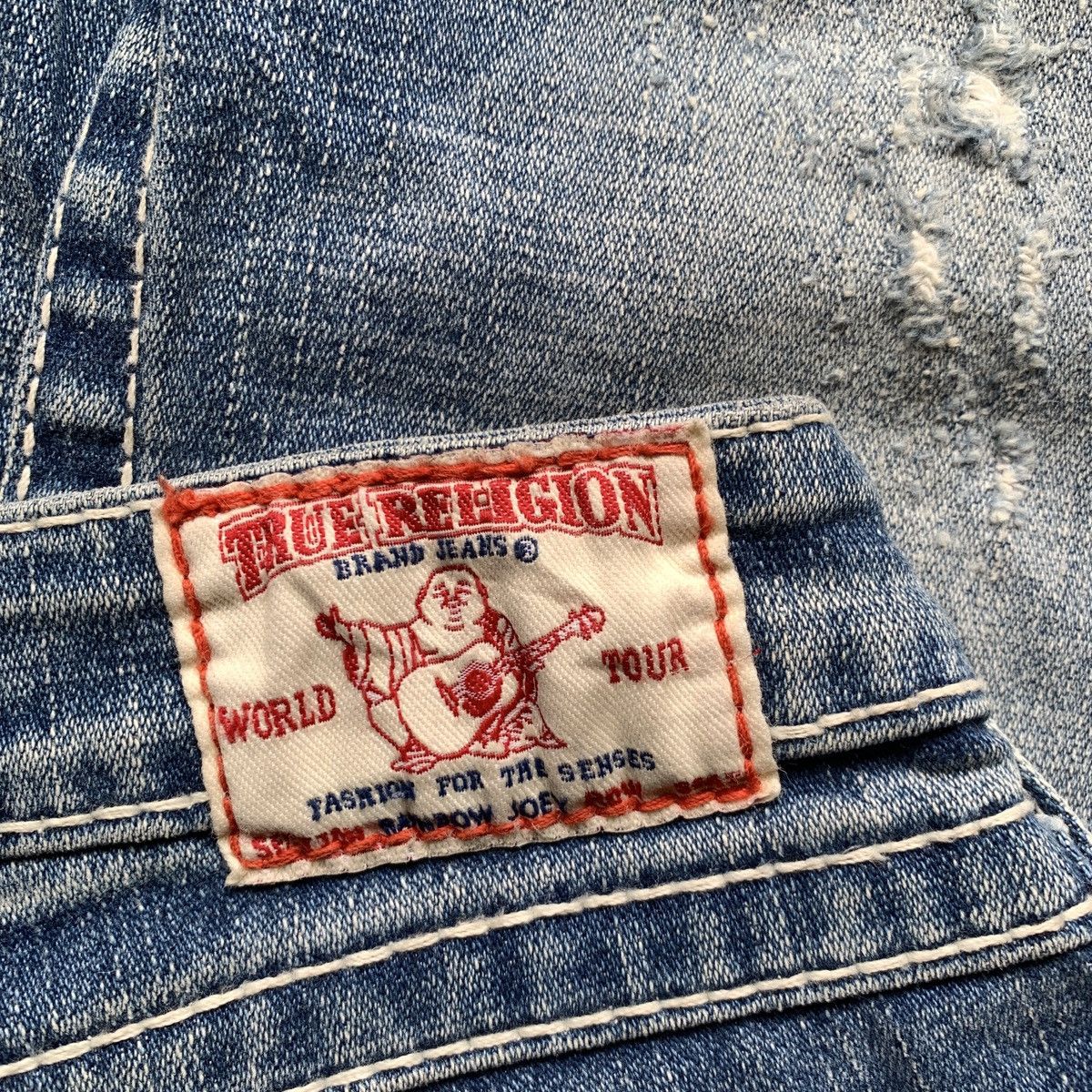 True Religion 2000’s True Religion Joey Distressed Bootcut Flare Pants Size US 28 / EU 44 - 19 Thumbnail
