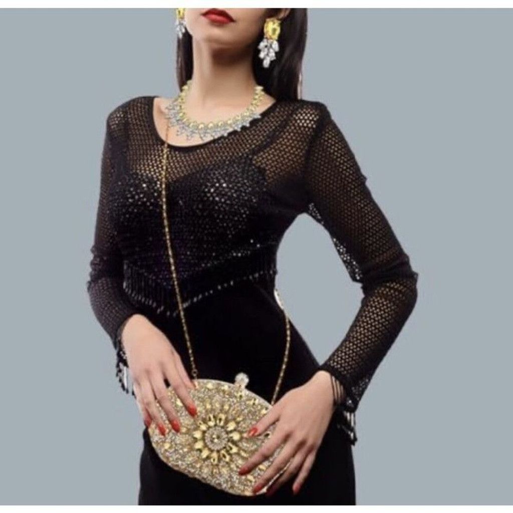 Other RAMLA Crystal Clutch Purse Jeweled Purses Rhinestone Size ONE SIZE - 2 Thumbnail