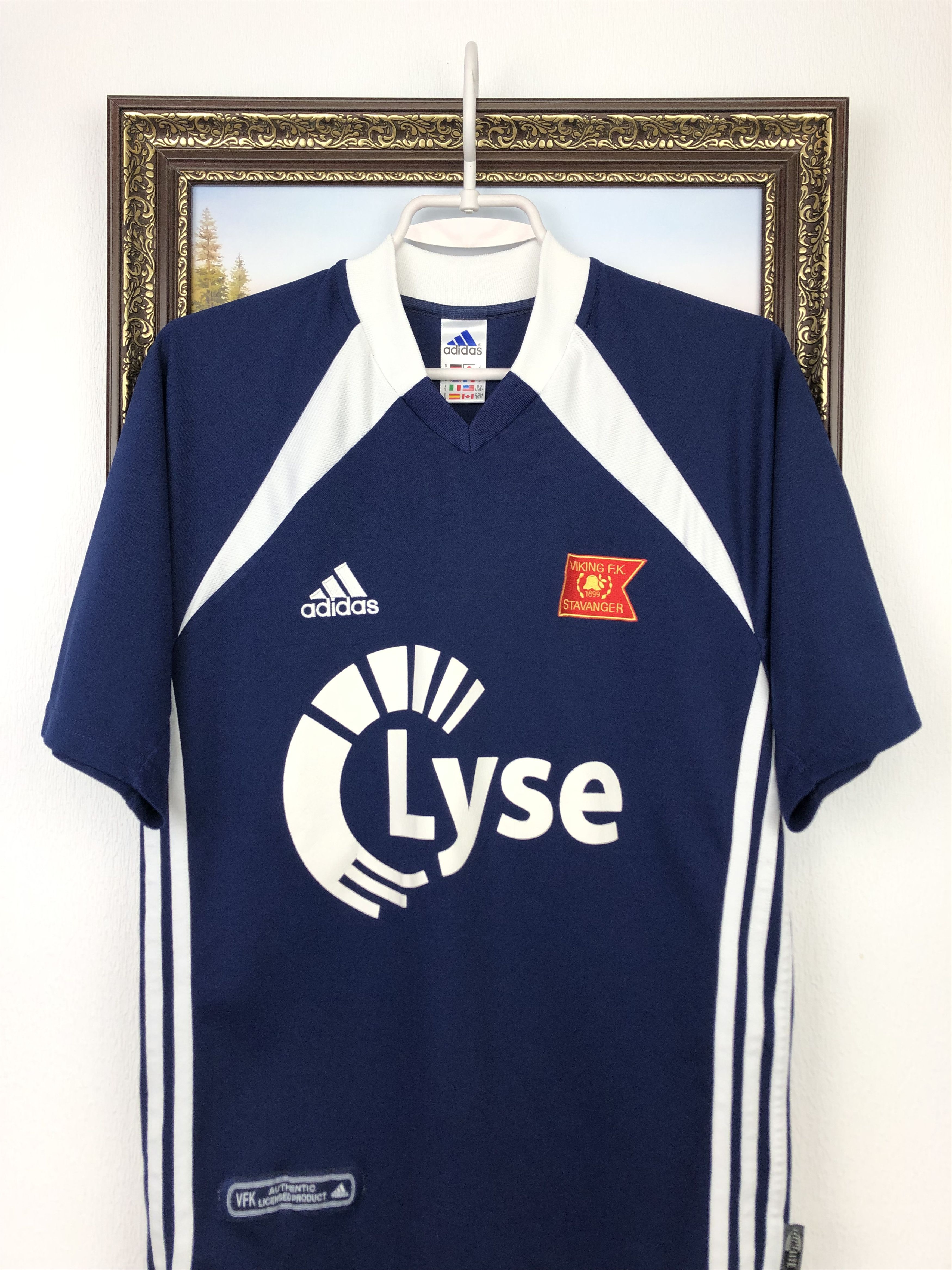 Adidas Viking Stavanger football shirt 2002 Soccer Adidas Jersey Size US S / EU 44-46 / 1 - 2 Thumbnail