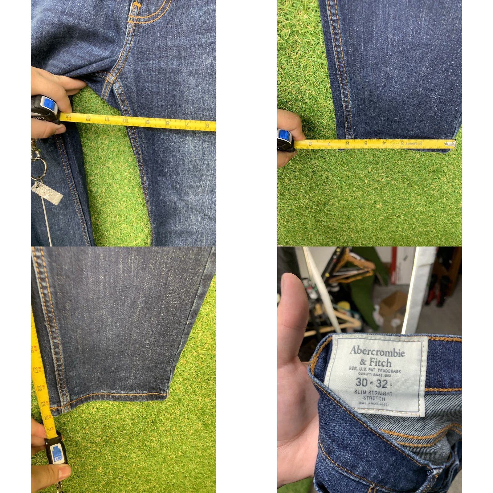 Abercrombie & Fitch VINTAGE Abercrombie & Fitch Jeans Distressed Straight 30x32 Y2K Blue Mens Size US 30 / EU 46 - 8 Thumbnail