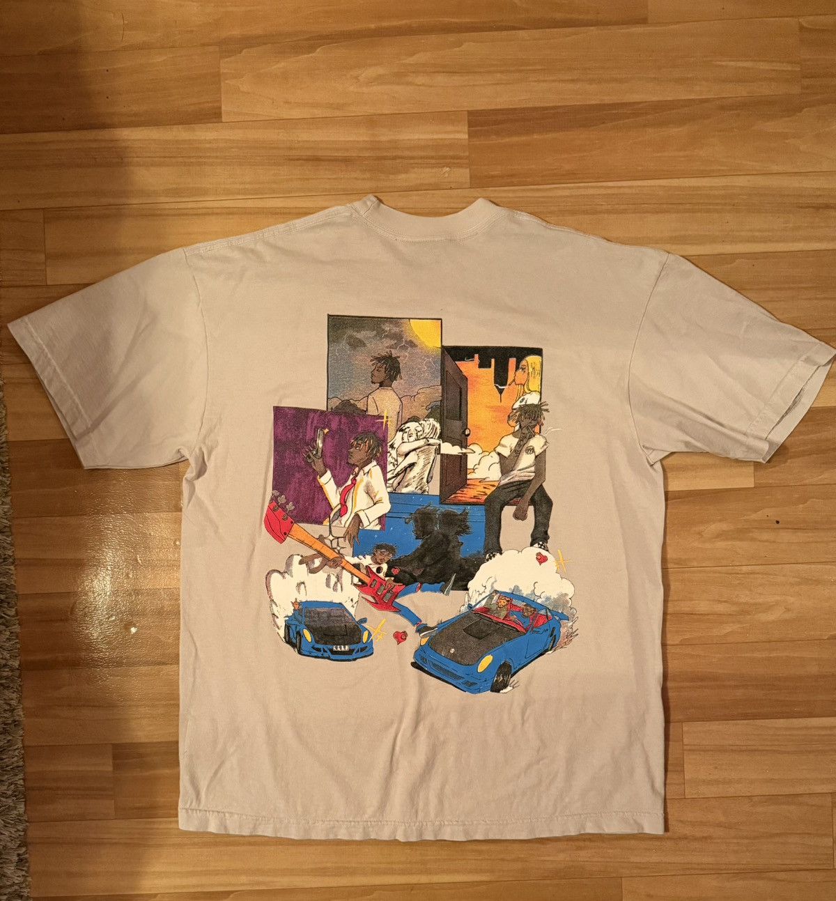 Revenge Juice WRLD Burnout cement Tee Size US L / EU 52-54 / 3 - 2 Thumbnail