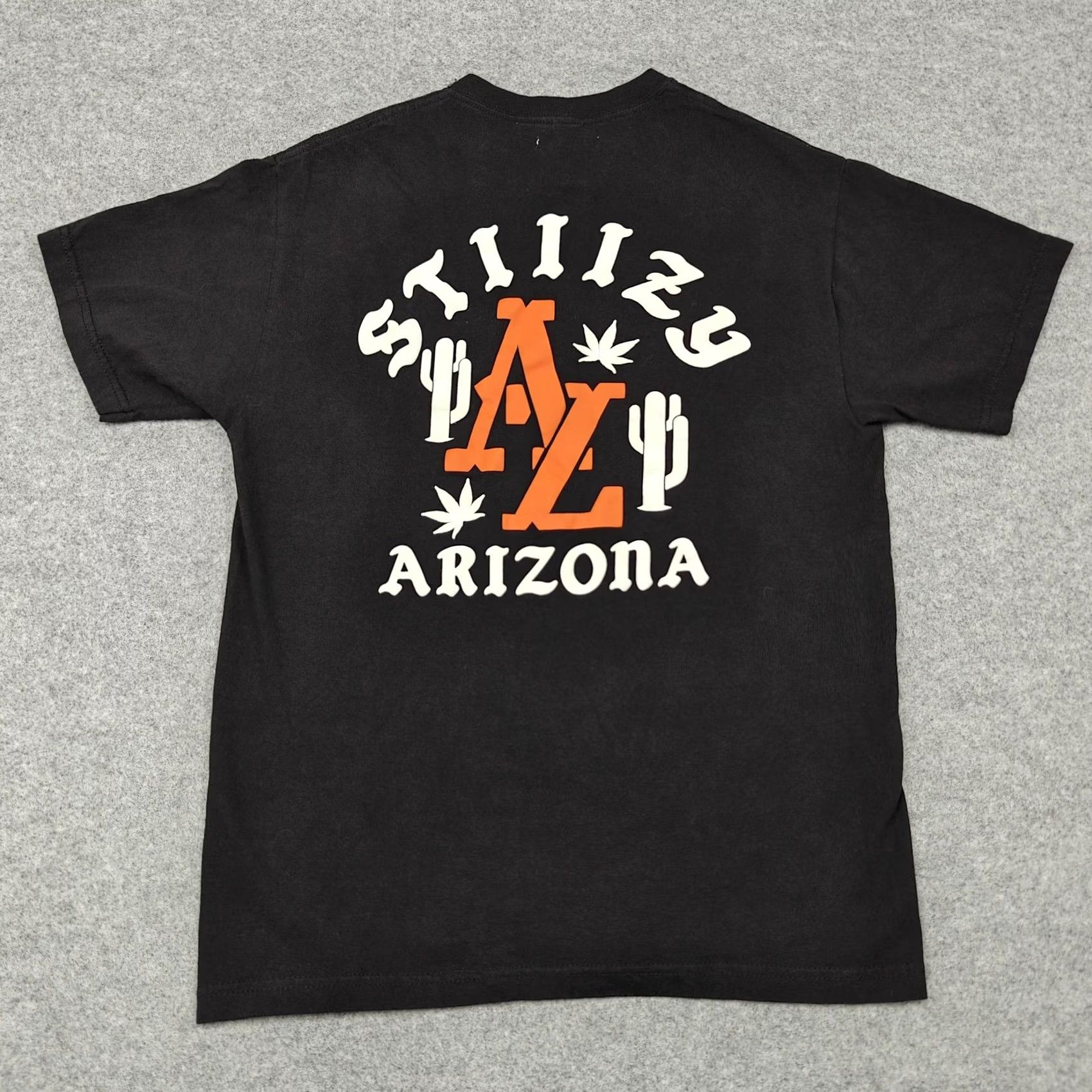 Vintage STIIIZY Shirt Mens M Black Arizona Cactus Cannabis Graphic Tee United States Made USA Shirt Mens Black Arizona Cactus Cannabis Graphic Tee Size US M / EU 48-50 / 2 - 4 Thumbnail