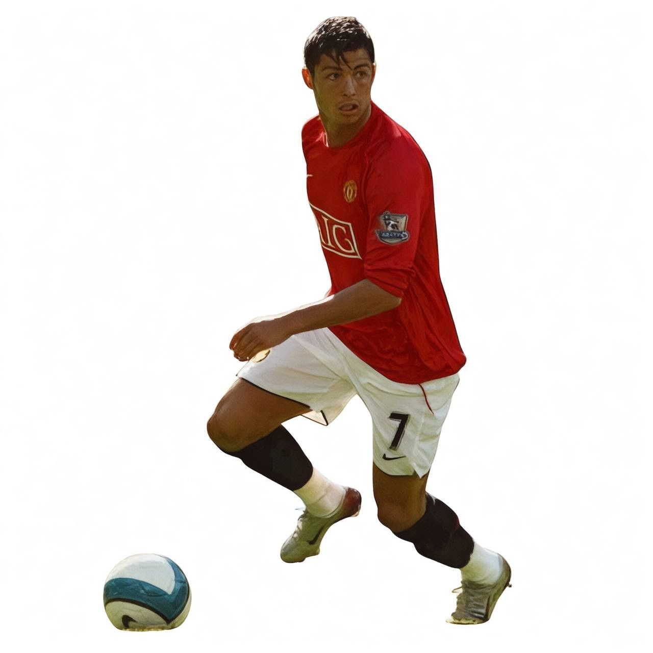 Nike 2007/09 MANCHESTER UNITED HOME SOCCER JERSEY FOOTBALL SHIRT Size US XXL / EU 58 / 5 - 1 Thumbnail