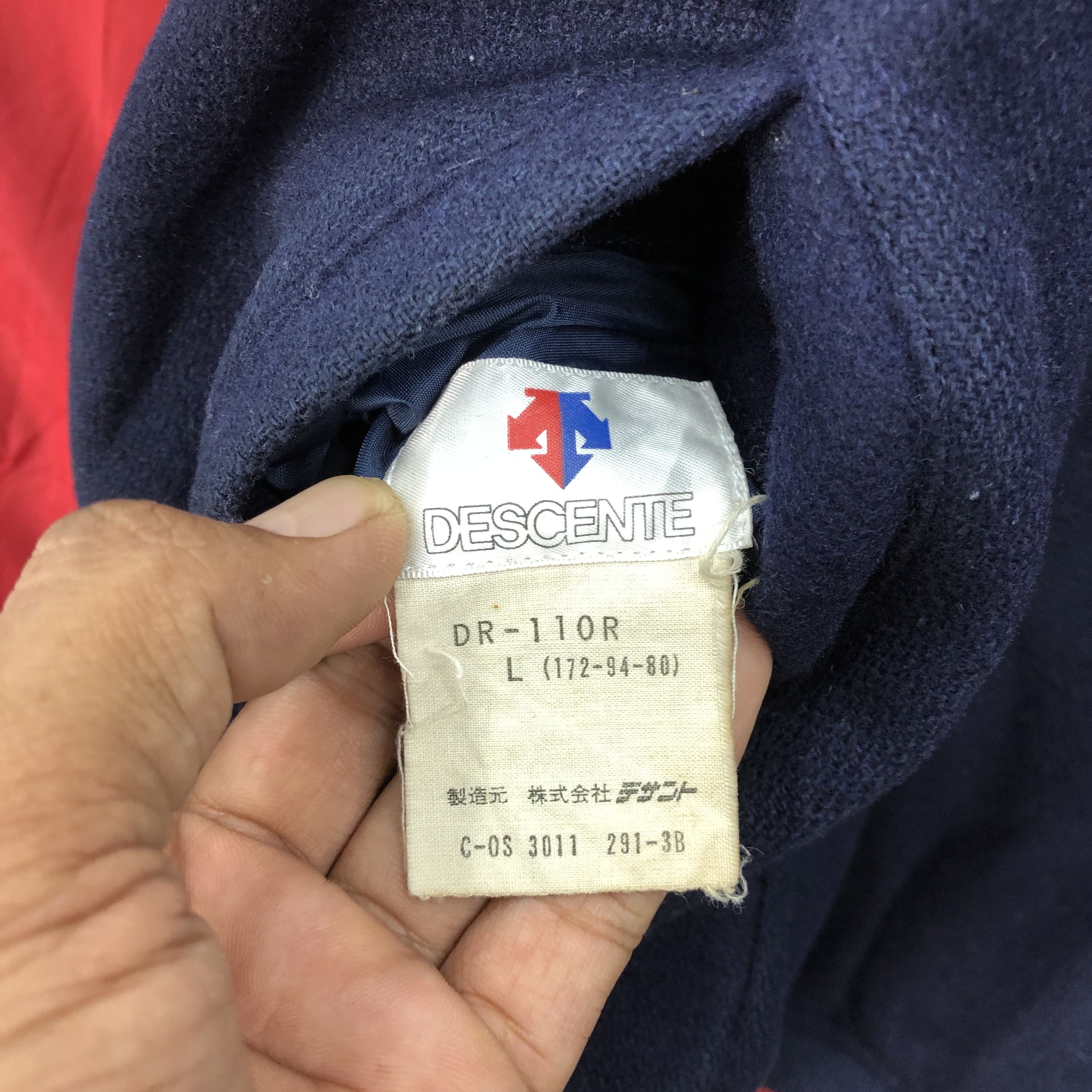 Descente × Japanese Brand × Vintage Vintage 90s Descente Varsity Wool Bomber Reversible Jacket Size US L / EU 52-54 / 3 - 7 Thumbnail