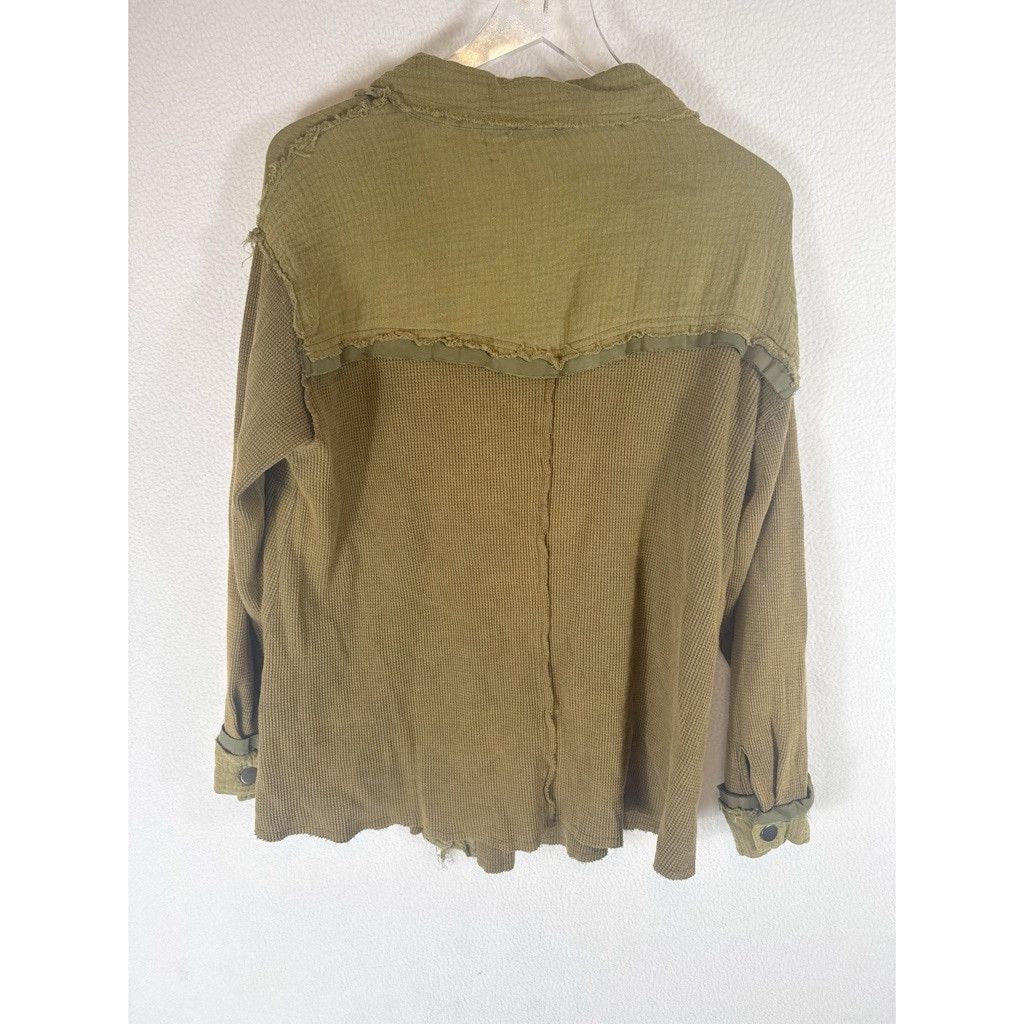 Designer NWOT Pol Ready Set Go Thermal Gauze Shirt Small Size XS / US 0-2 / IT 36-38 - 3 Thumbnail