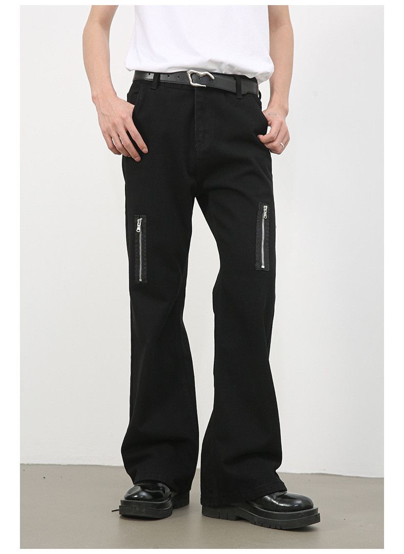 Japanese Brand High street loose versatile casual zipper flared jeans Size US 32 / EU 48 - 1 Thumbnail