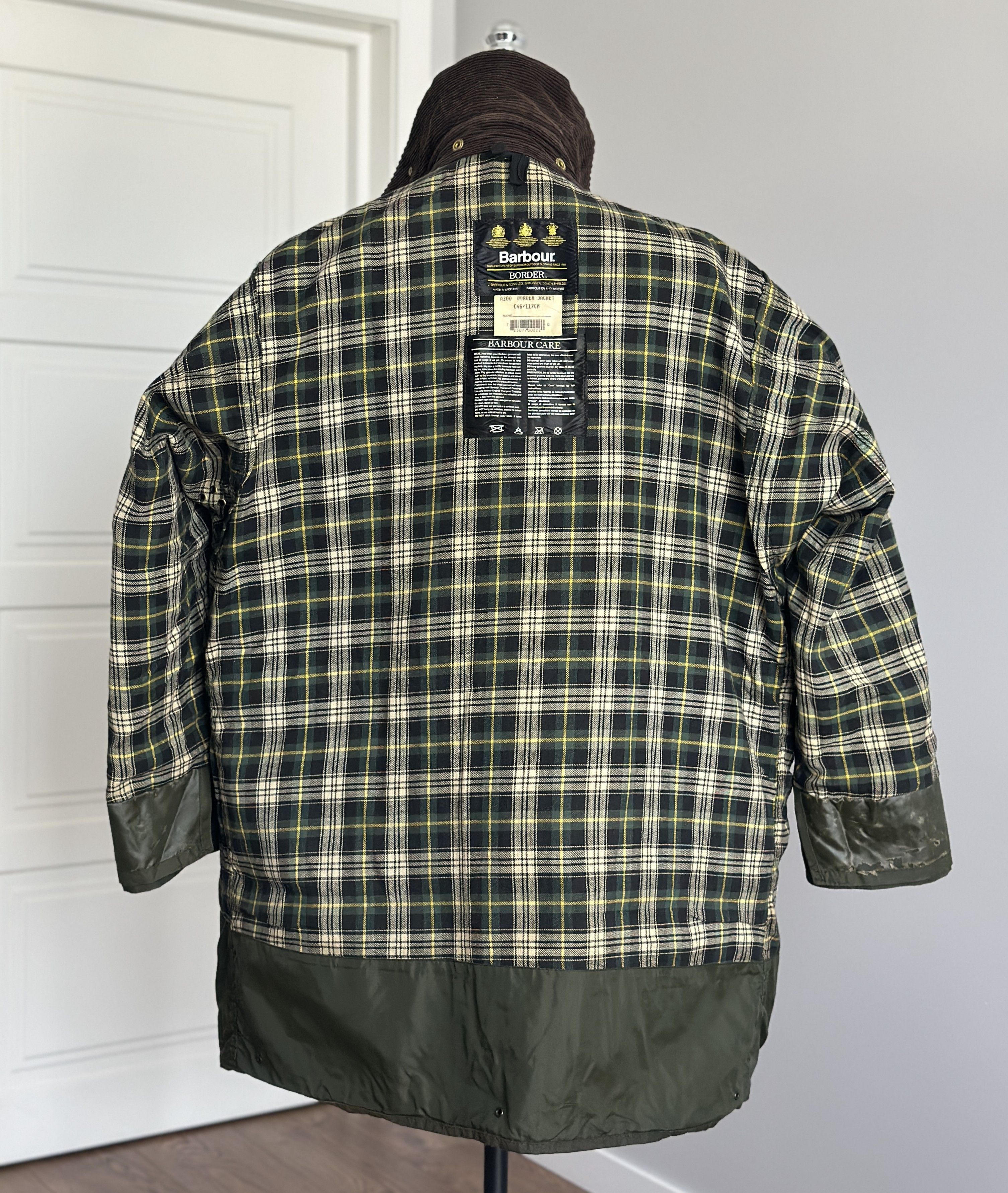 Barbour BARBOUR A200 Border Wax Jacket C46 / 117CM England Vintage Size US XXL / EU 58 / 5 - 16 Thumbnail