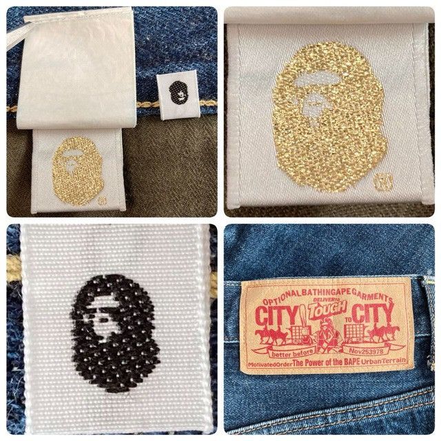 Bape BAPE APE HEAD Painter Denim Pants a bathing ape ★size S Size US 30 / EU 46 - 9 Thumbnail