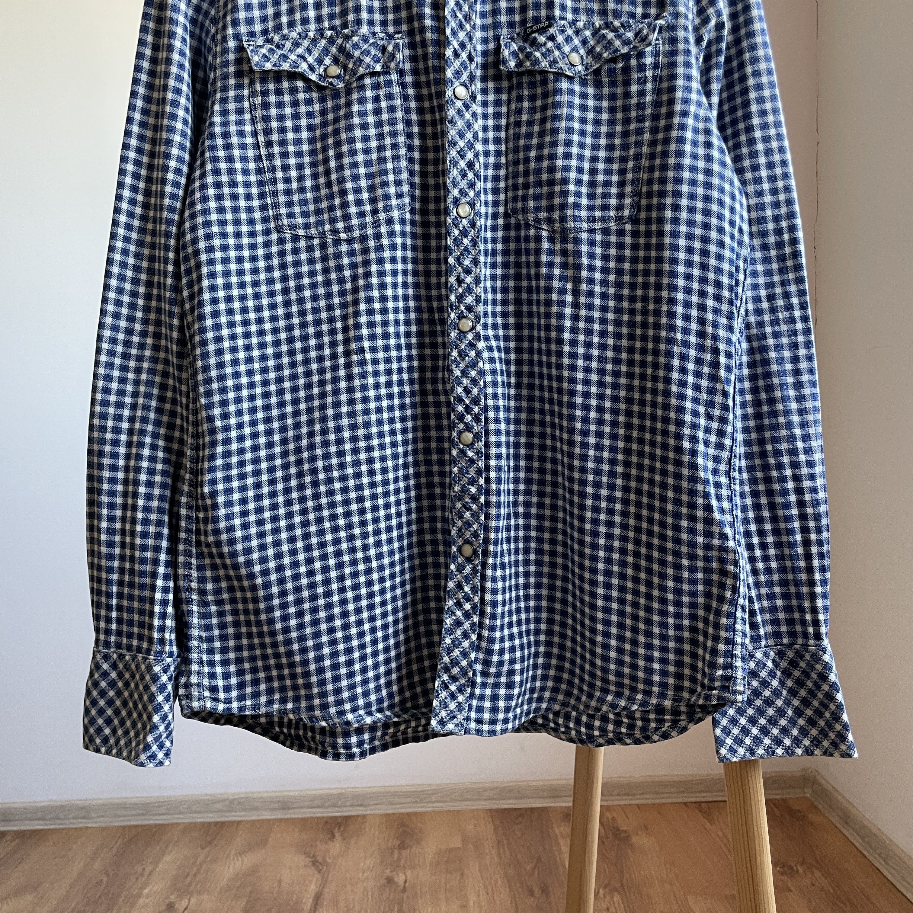 G-Star G-Star Raw Check Flannel Western Distressed Slim Shirt Size US L / EU 52-54 / 3 - 5 Thumbnail