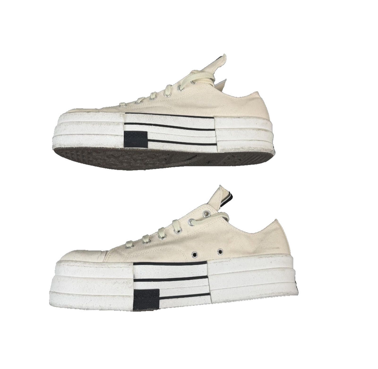 Converse Size 15 - Rick Owens x Converse DBL DRKSTAR Chuck 70 Low Size US 7.5 / IT 37.5 - 3 Thumbnail